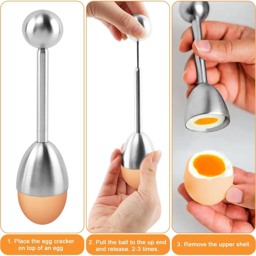 Juego de Cortadores de Huevos 10PCS Trasylph - Acero Inoxidable