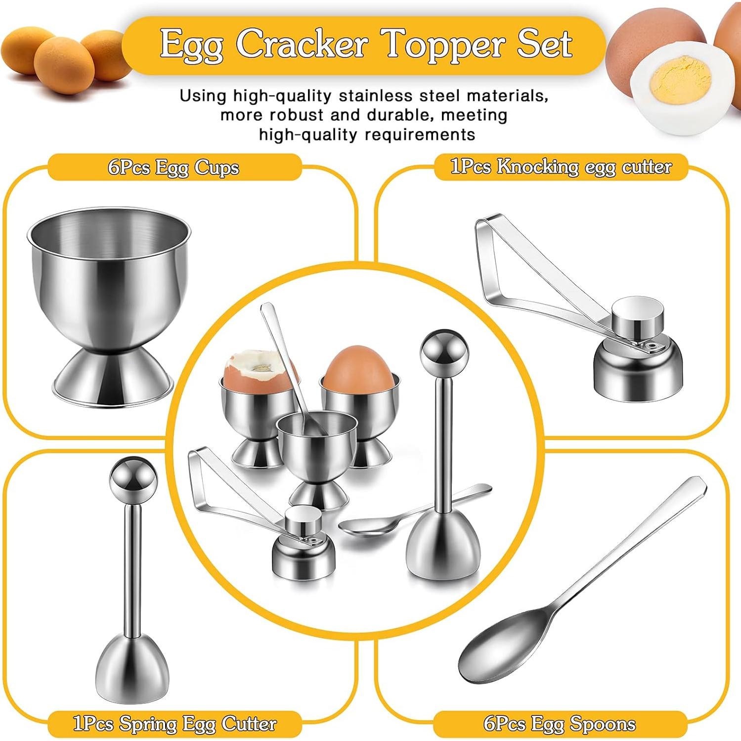 Juego de 14 Piezas de Utensilios para Huevos Patelai - Acero Inoxidable