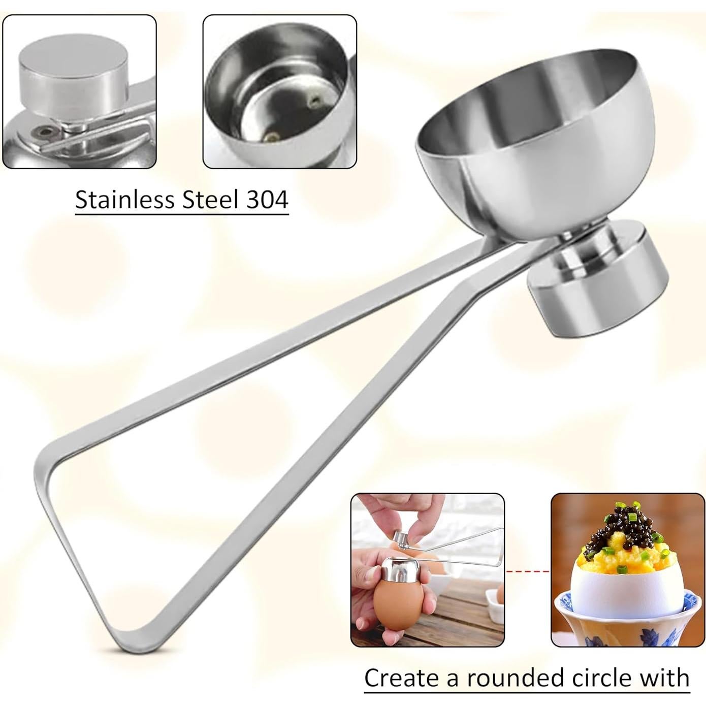 Cortador de Huevos Kolibrox de Acero Inoxidable Manual