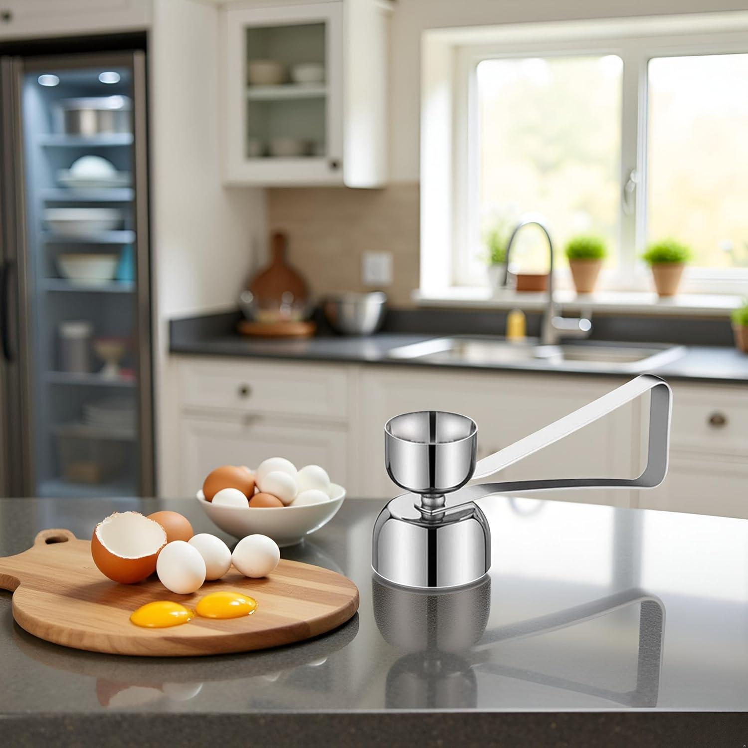 Abridor de Cáscara de Huevo Jowxsx de Acero Inoxidable