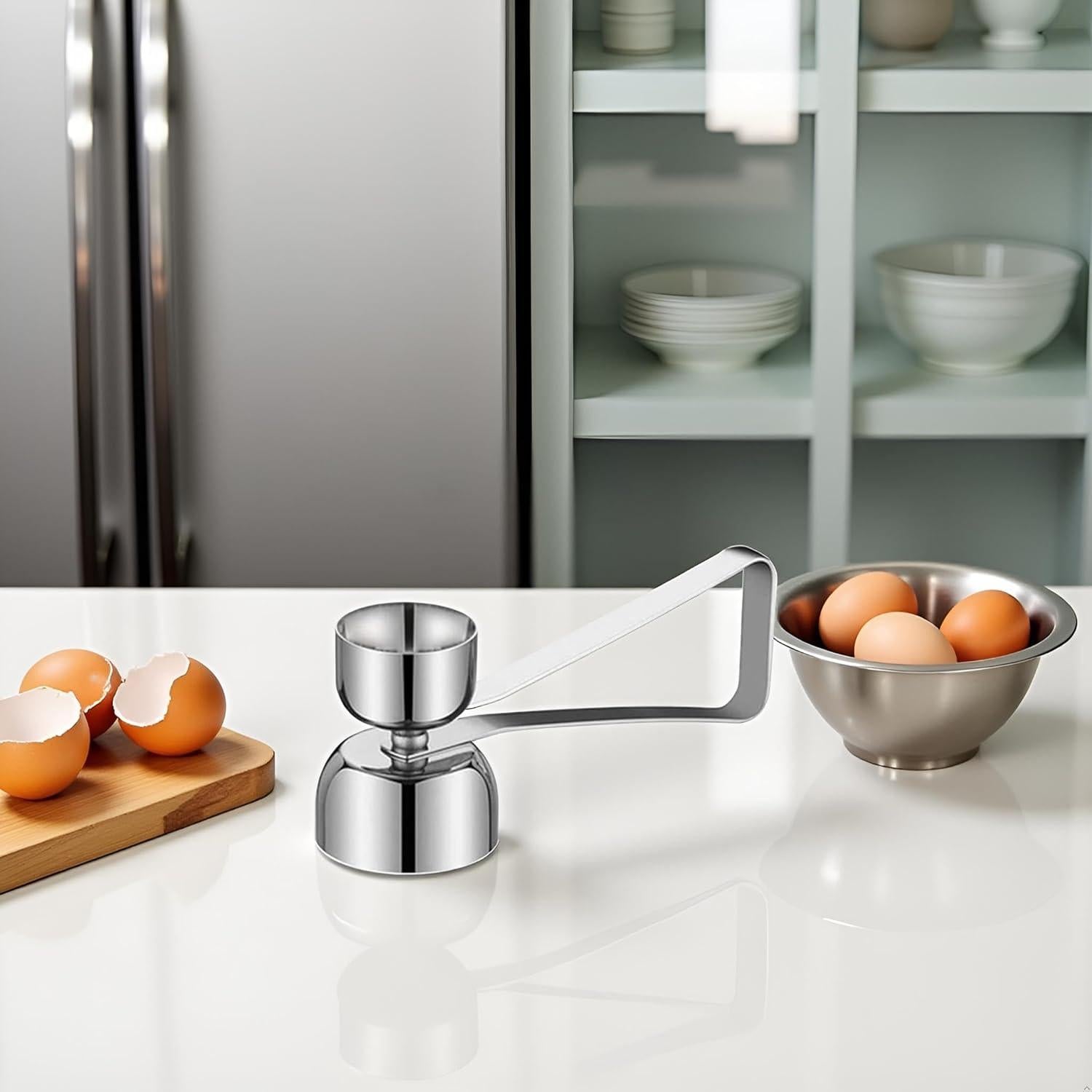 Abridor de Cáscara de Huevo Jowxsx de Acero Inoxidable