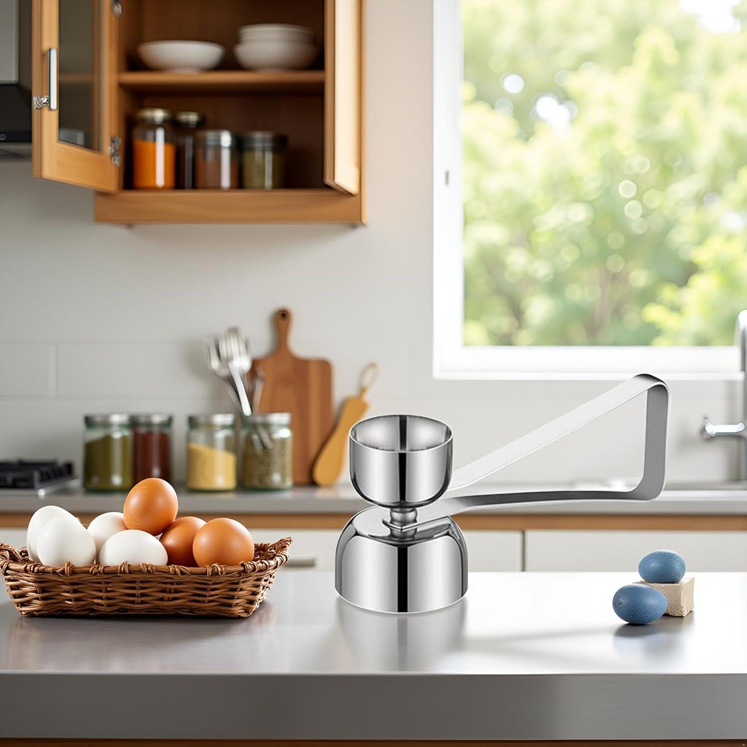 Abridor de Cáscara de Huevo Jowxsx de Acero Inoxidable