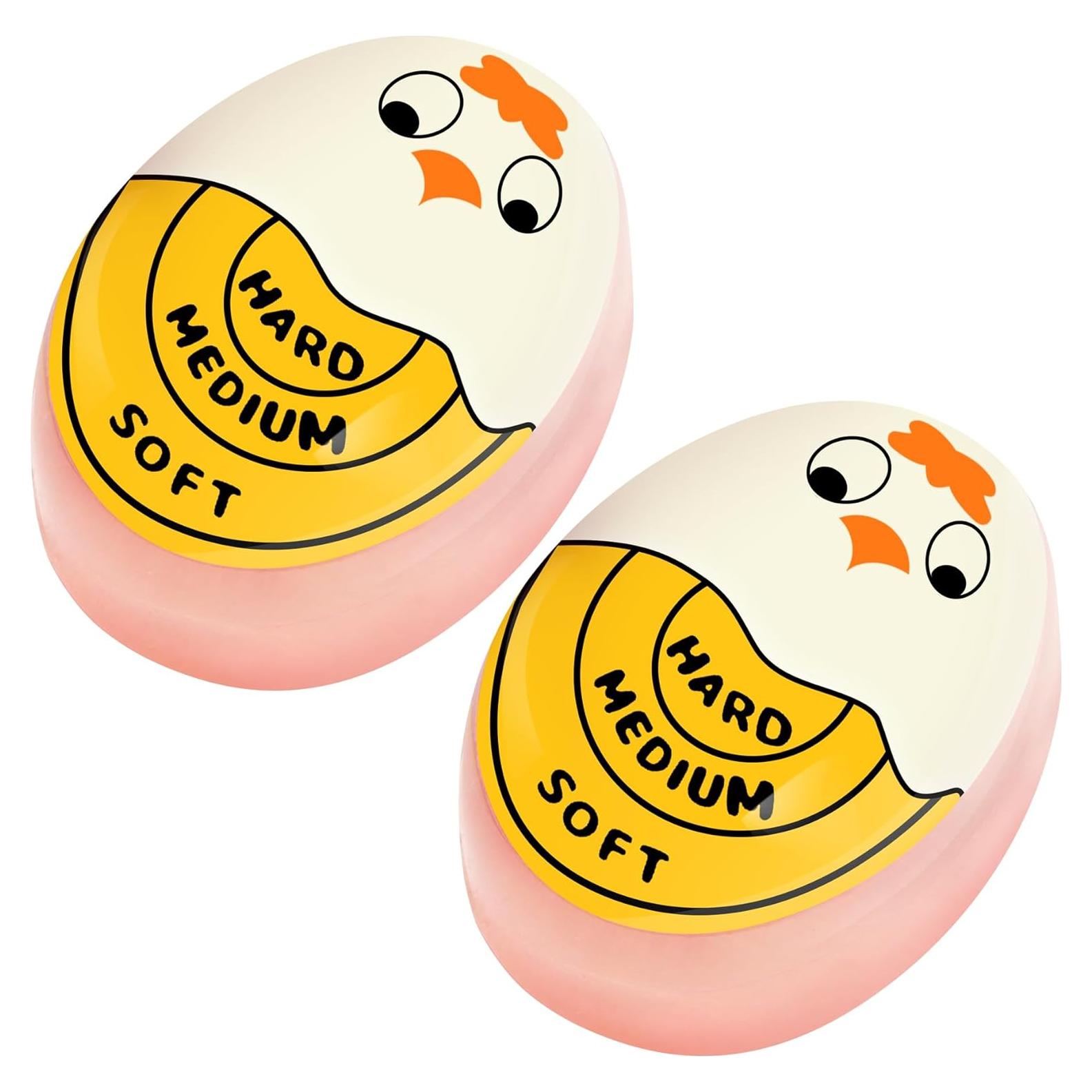 Temporizador de Huevos FOREV Amarillo 2 Piezas Resistente al Calor