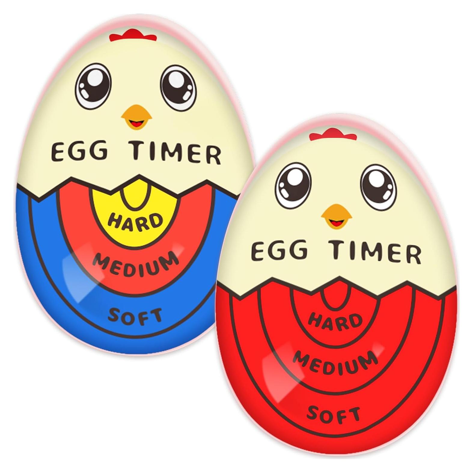 Temporizador de huevo Lasubst 2 unidades rojo y color