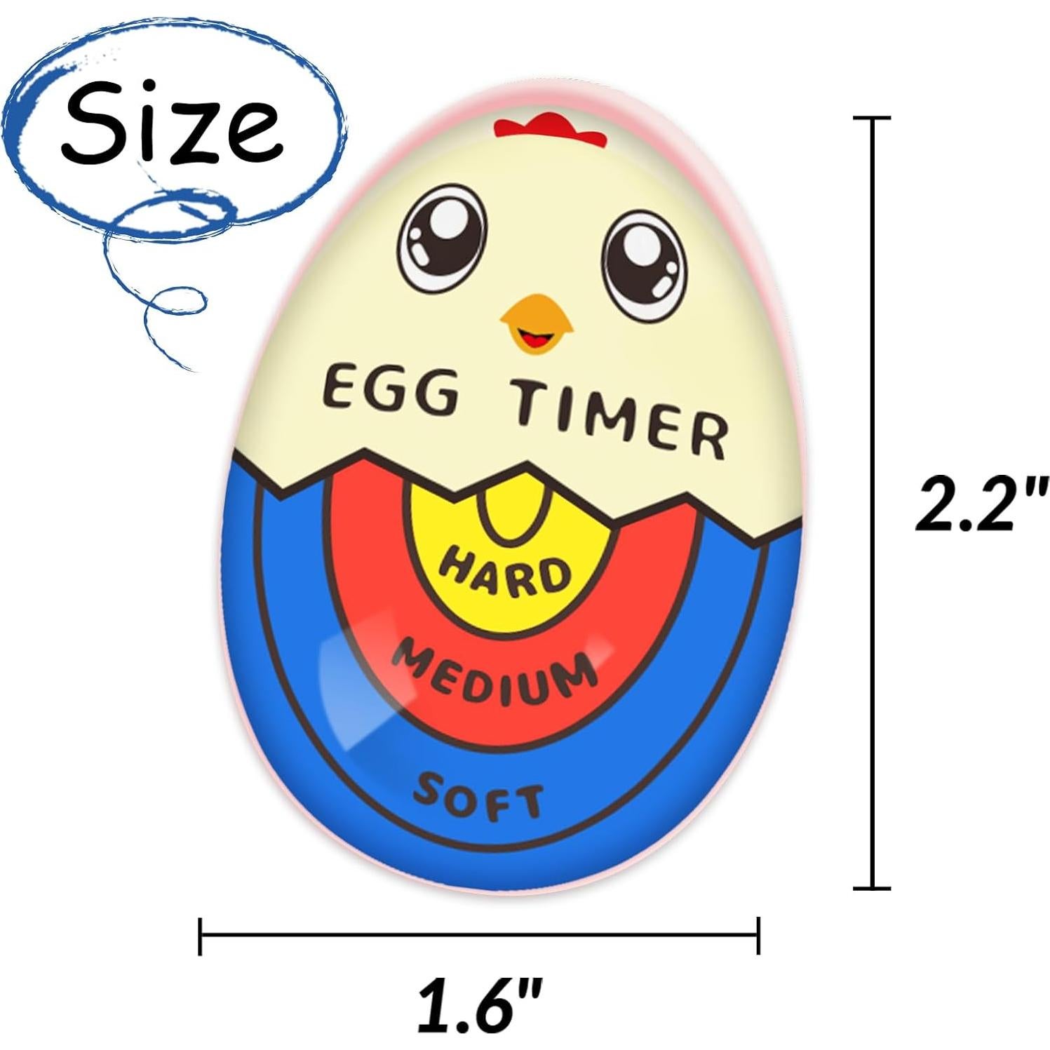Temporizador de huevo Lasubst 2 unidades rojo y color