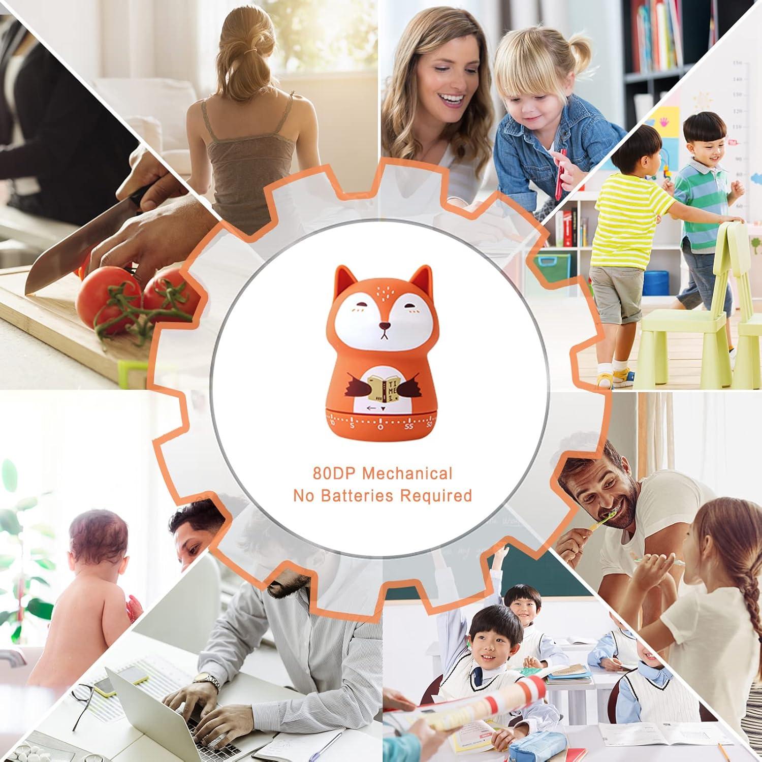 Paquete de 2 Temporizadores de Cocina ELE DEPI - Zorro y Mapache