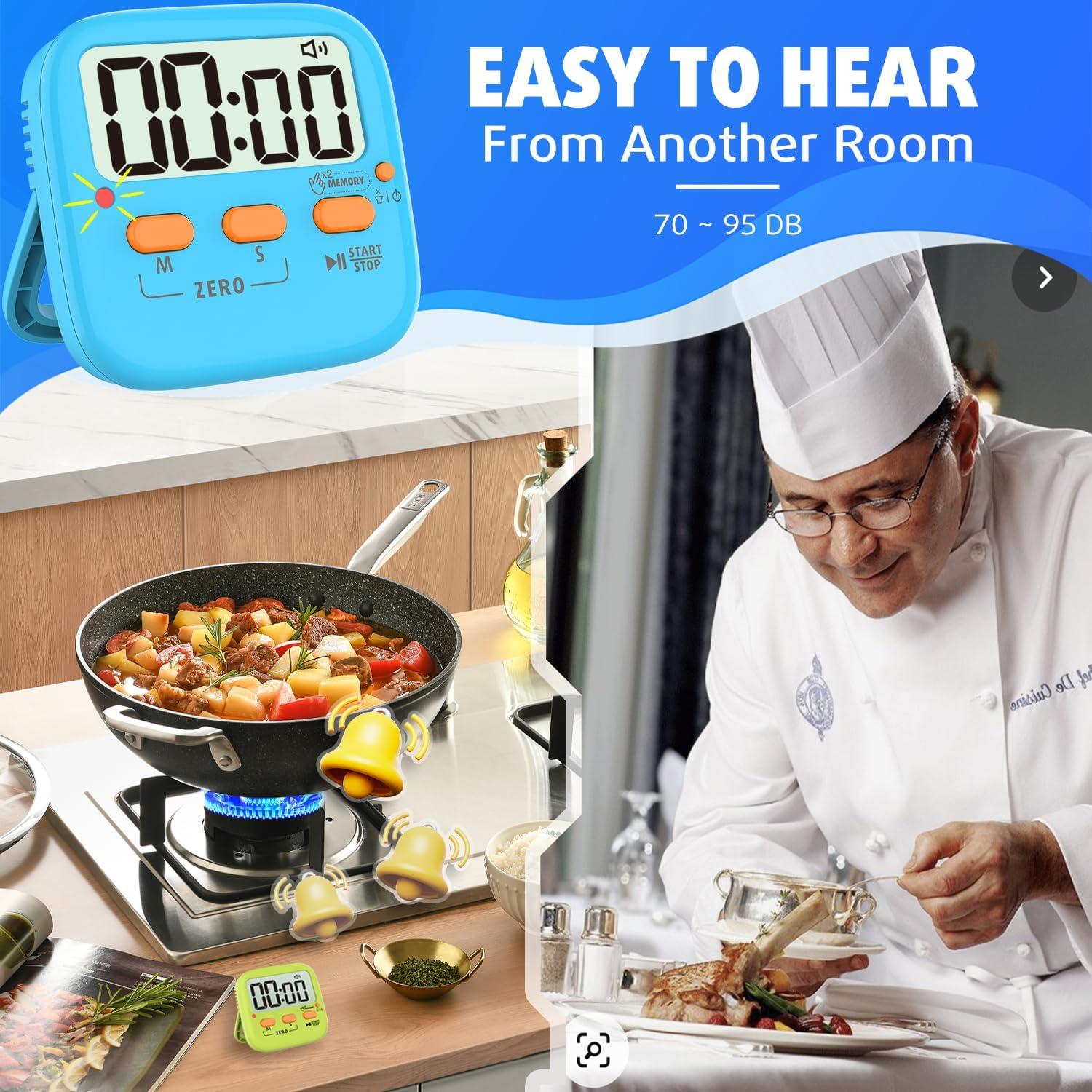 Temporizadores Digitales Magnéticos Azosowo - Paquete de 2