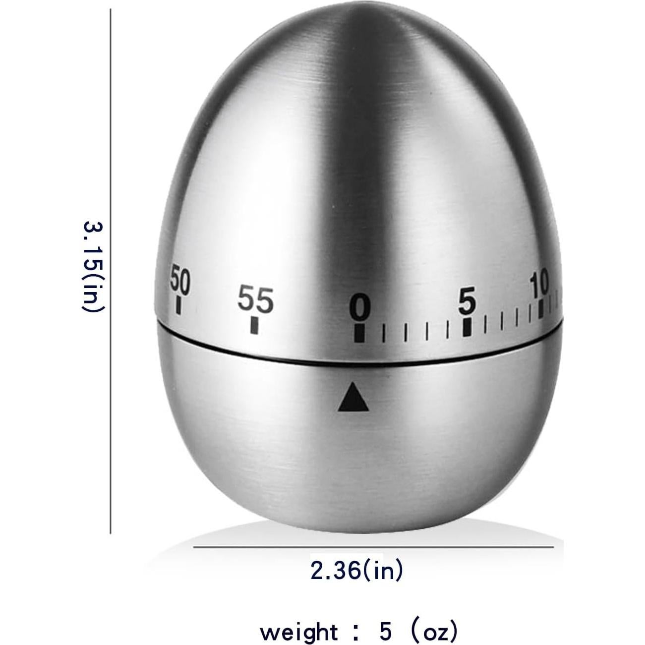 Temporizador mecánico de cocina QAOZUOI 60 minutos forma de huevo