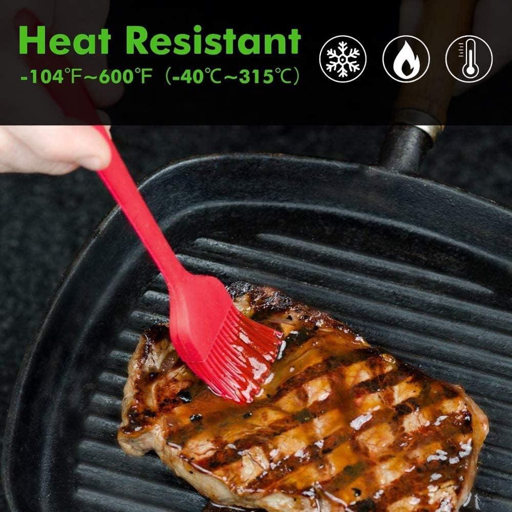 Brocha de Silicona SURDOCA 2 Pcs 25.7 cm y 20.3 cm Resistente al Calor