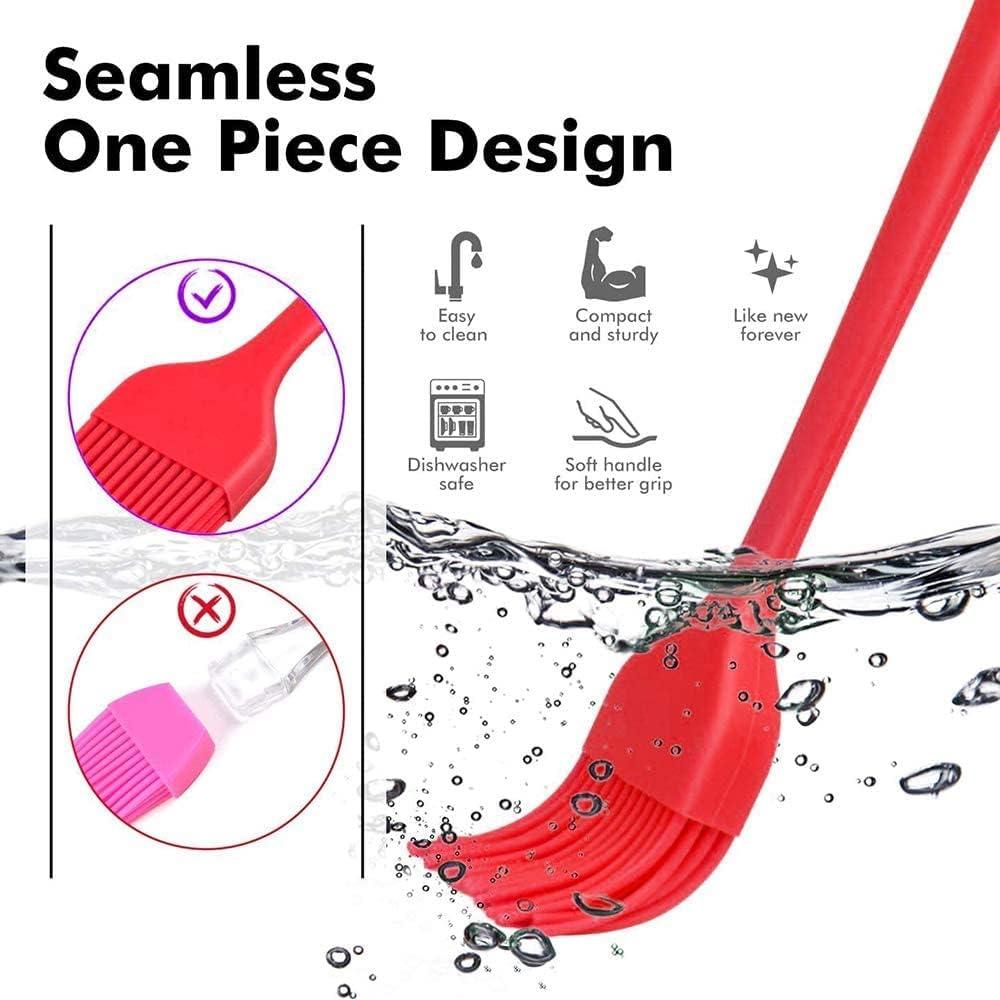 Brocha de Silicona SURDOCA 2 Pcs 25.7 cm y 20.3 cm Resistente al Calor