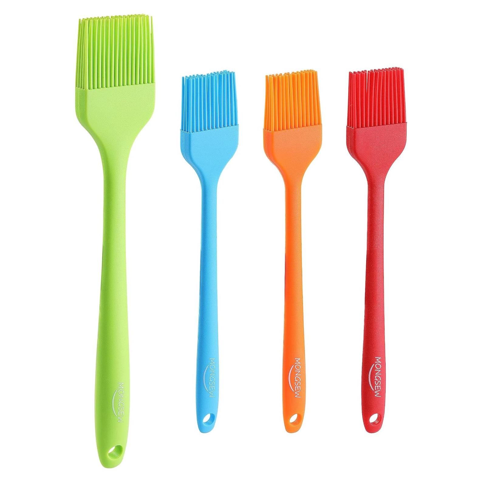 Set de 4 Brochas de Silicona MONGSEW para Basting - Apta Lavavajillas