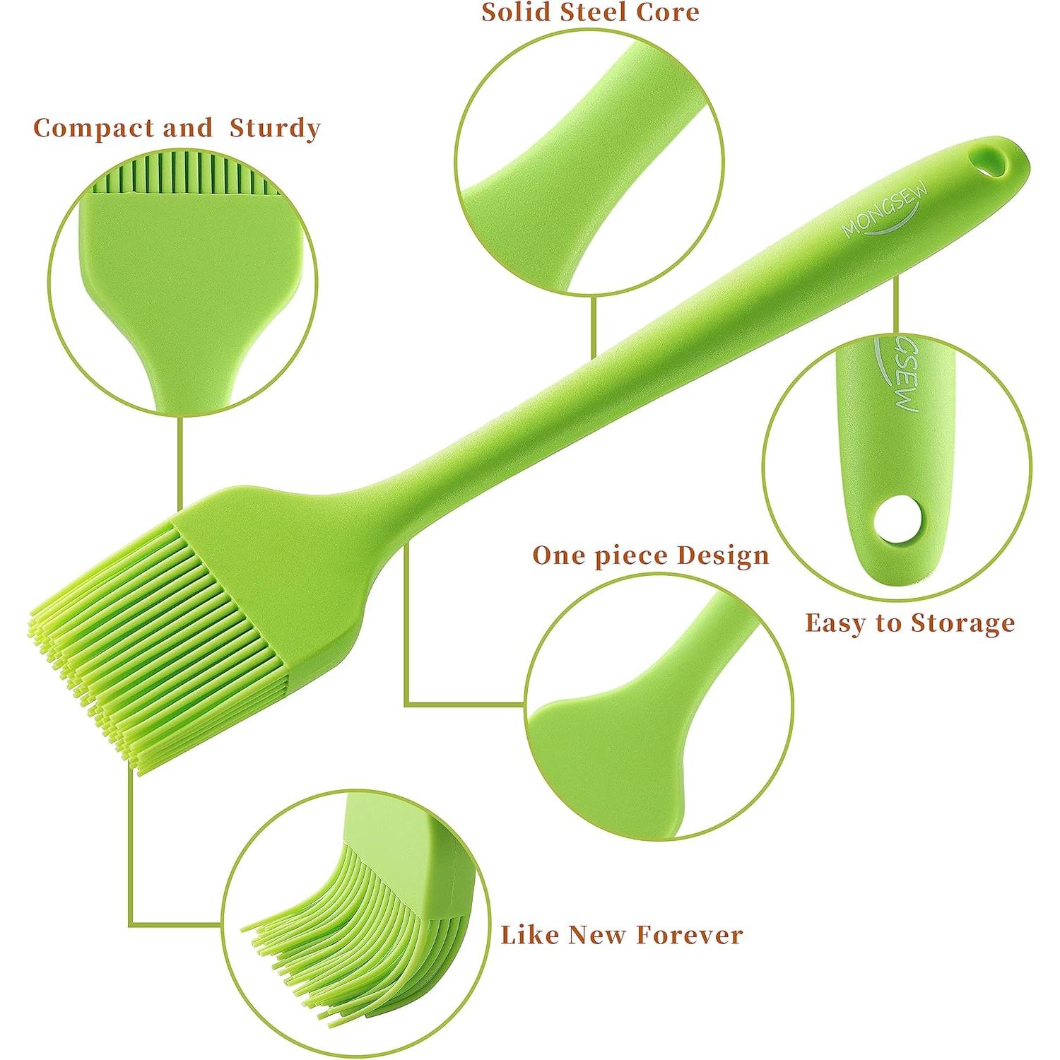 Set de 4 Brochas de Silicona MONGSEW para Basting - Apta Lavavajillas