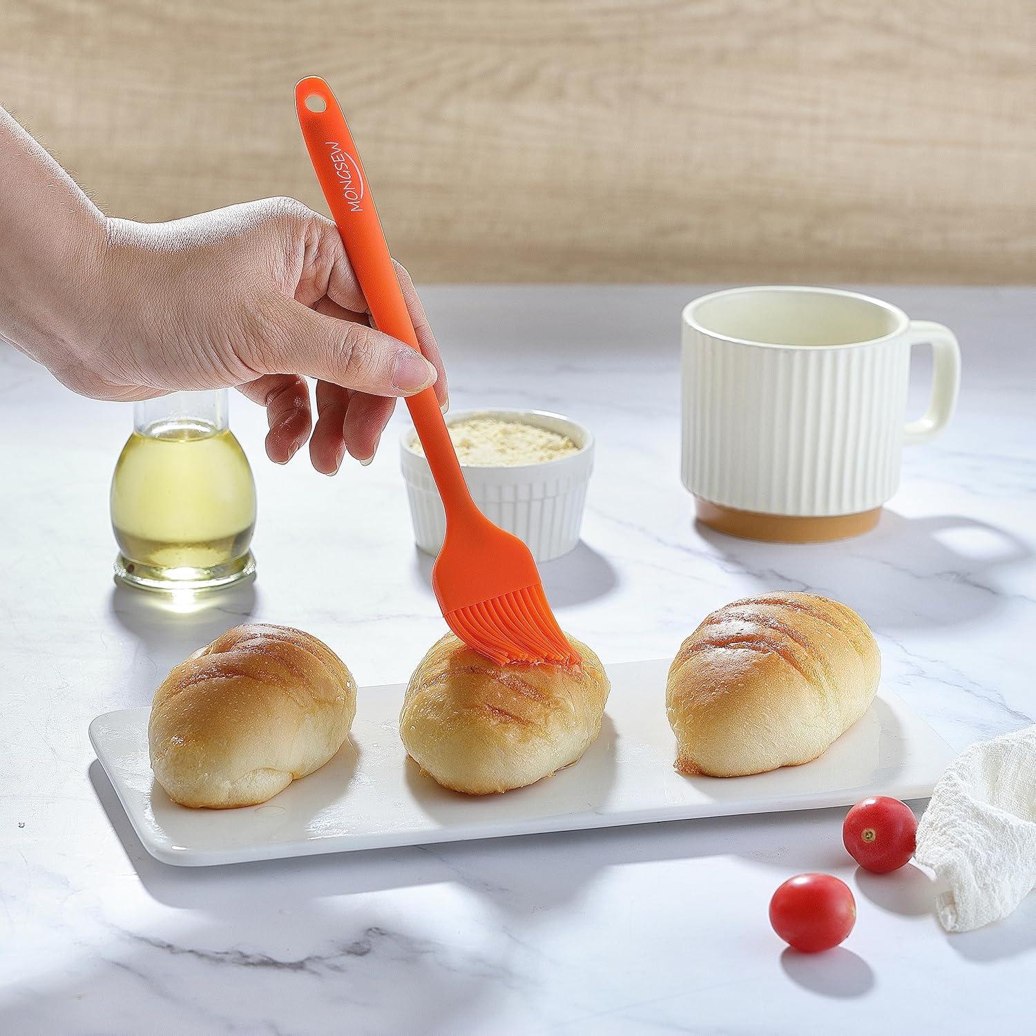 Set de 4 Brochas de Silicona MONGSEW para Basting - Apta Lavavajillas