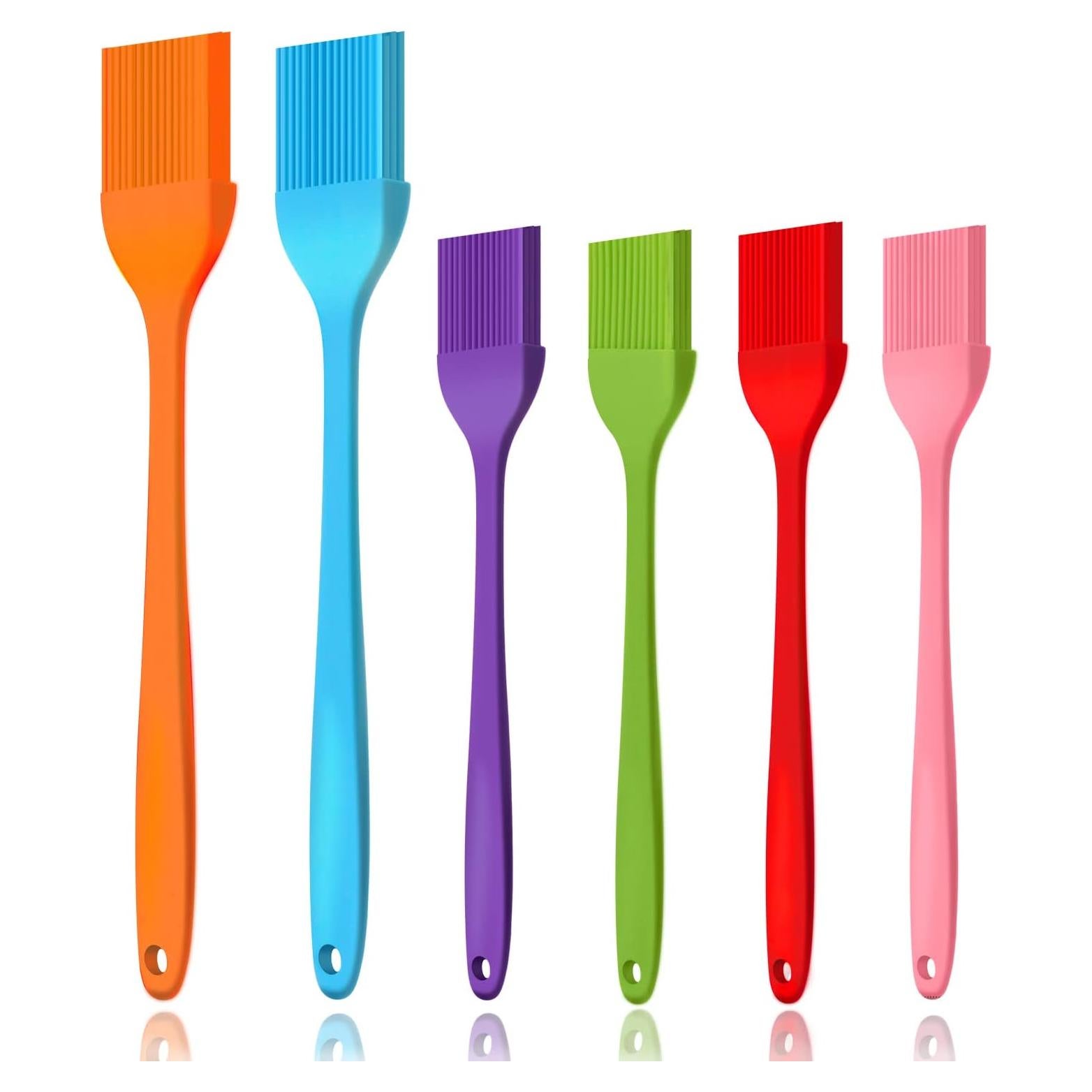 6 Brochas de Silicona Cualork para Basting y Pastelería