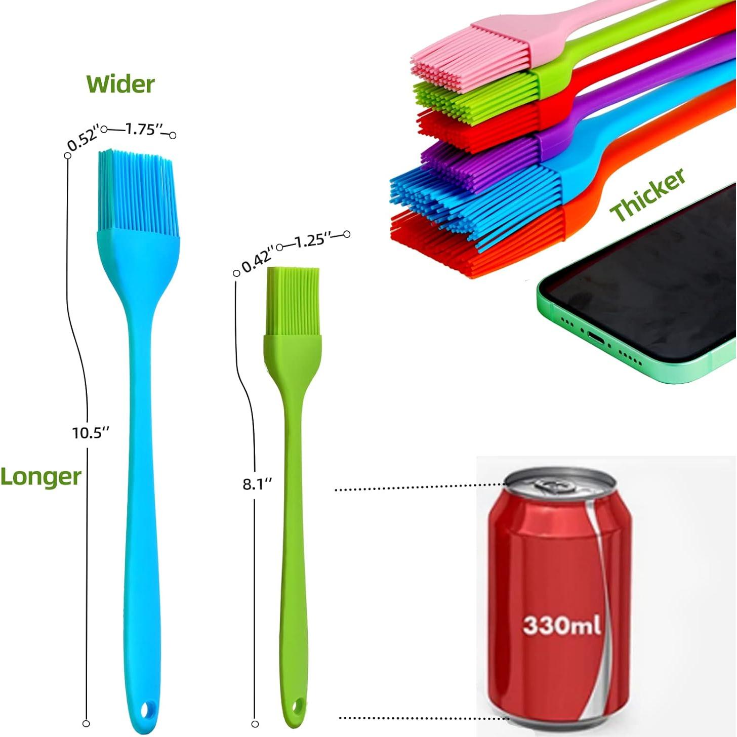 6 Brochas de Silicona Cualork para Basting y Pastelería