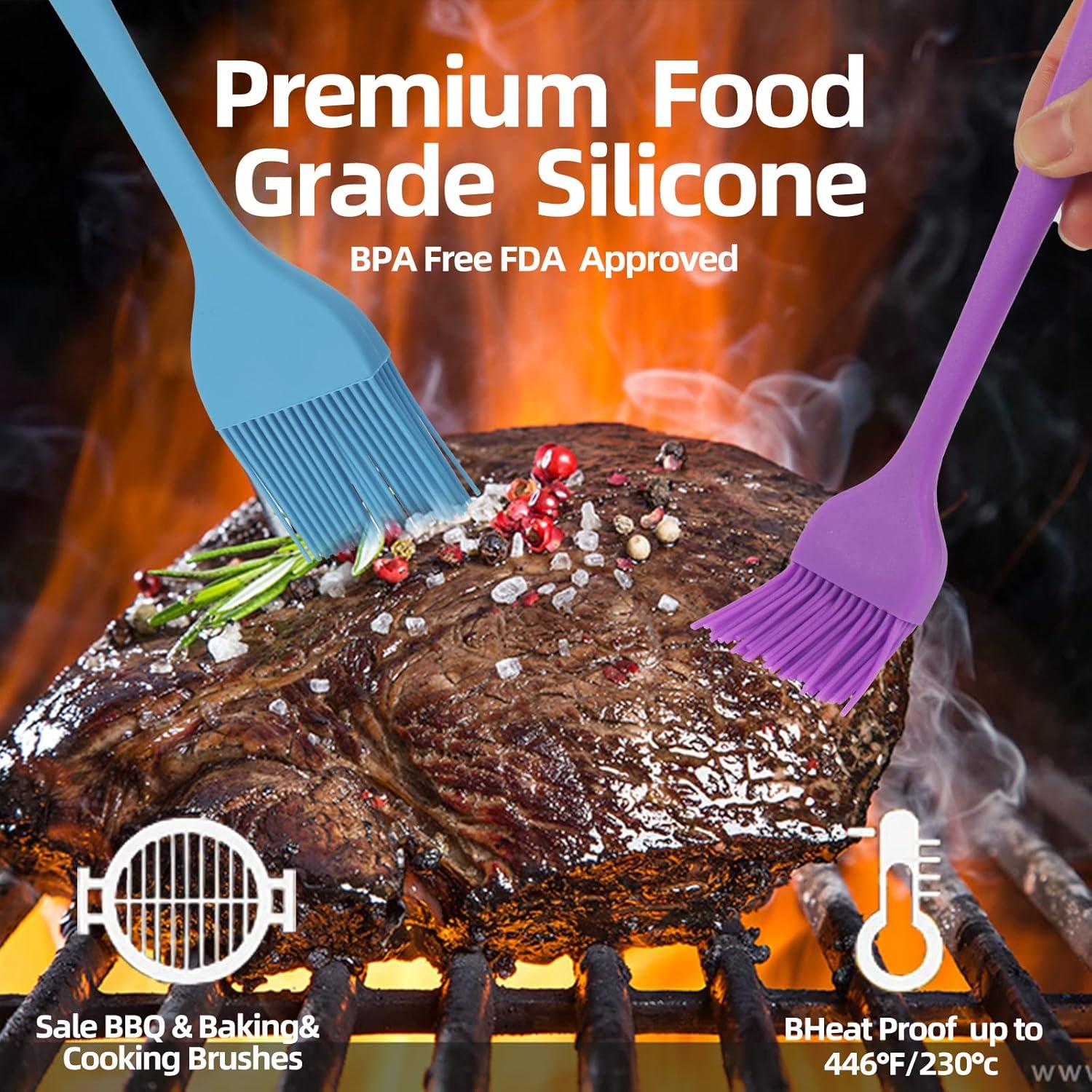 6 Brochas de Silicona Cualork para Basting y Pastelería