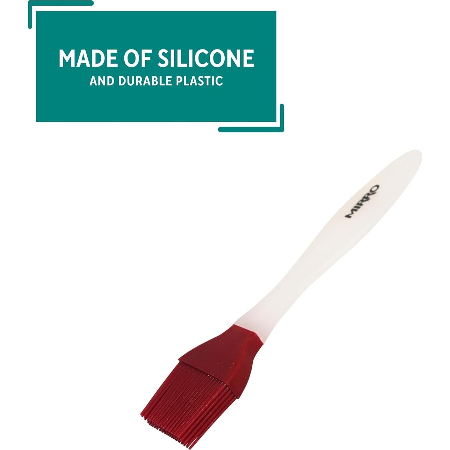 Brocha de Silicona Mirro 21.6 cm Roja para Cocina y Parrilla