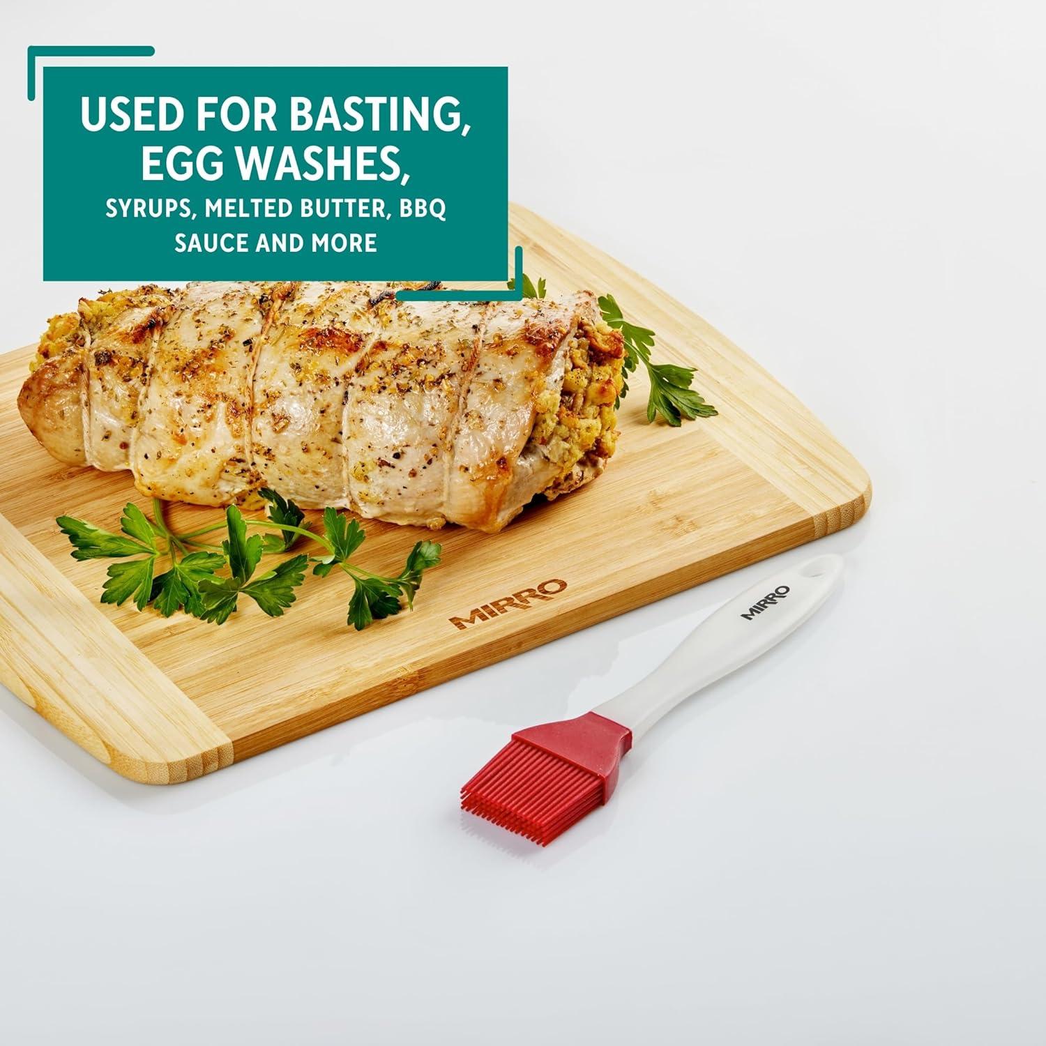 Brocha de Silicona Mirro 21.6 cm Roja para Cocina y Parrilla