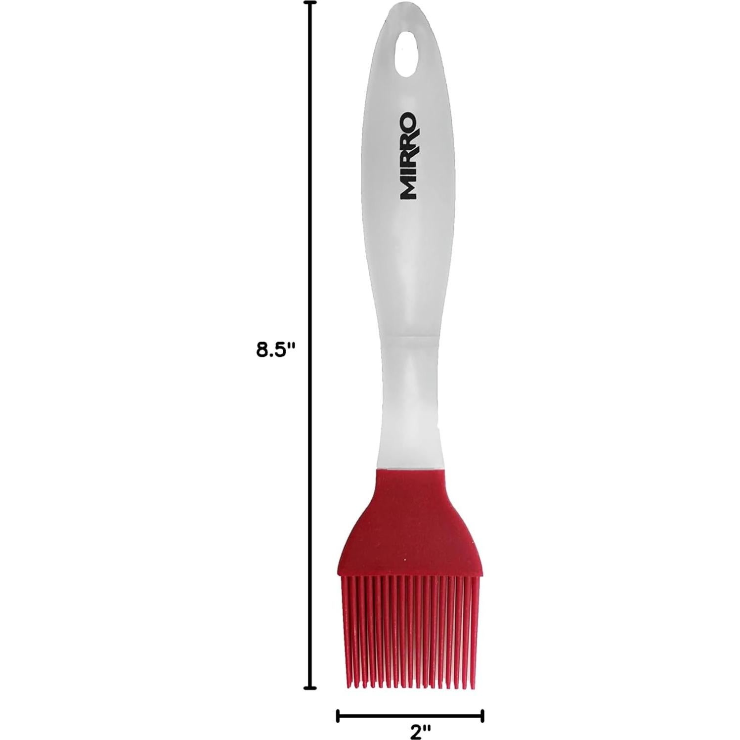 Brocha de Silicona Mirro 21.6 cm Roja para Cocina y Parrilla
