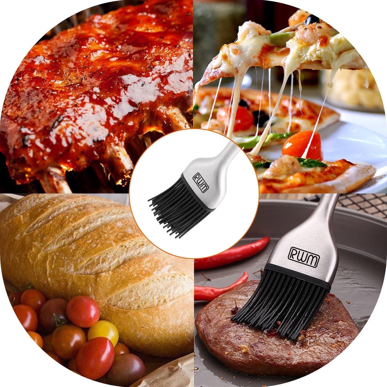 Brocha de Basting RWM de Silicona y Acero Inoxidable 30cm