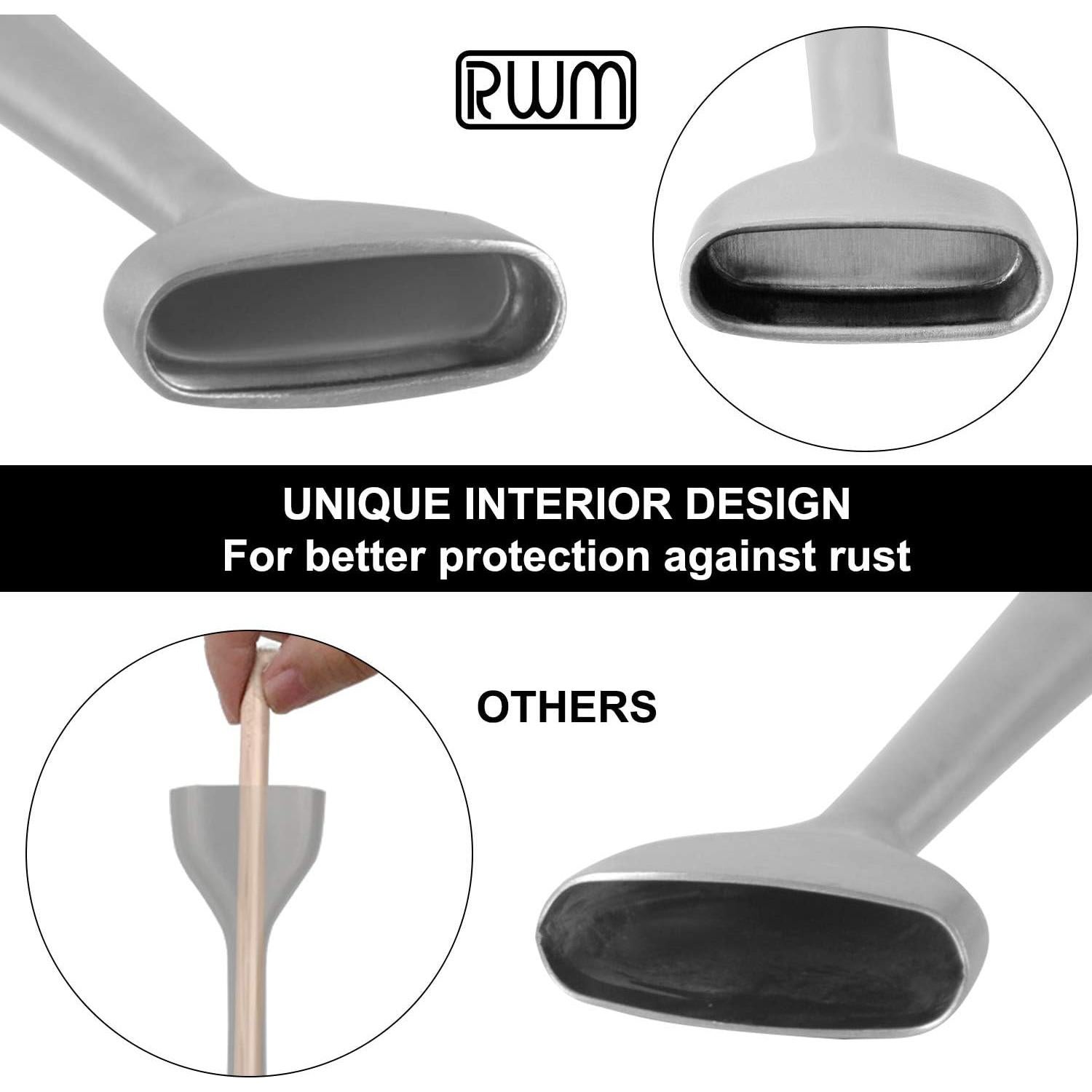 Brocha de Basting RWM de Silicona y Acero Inoxidable 30cm