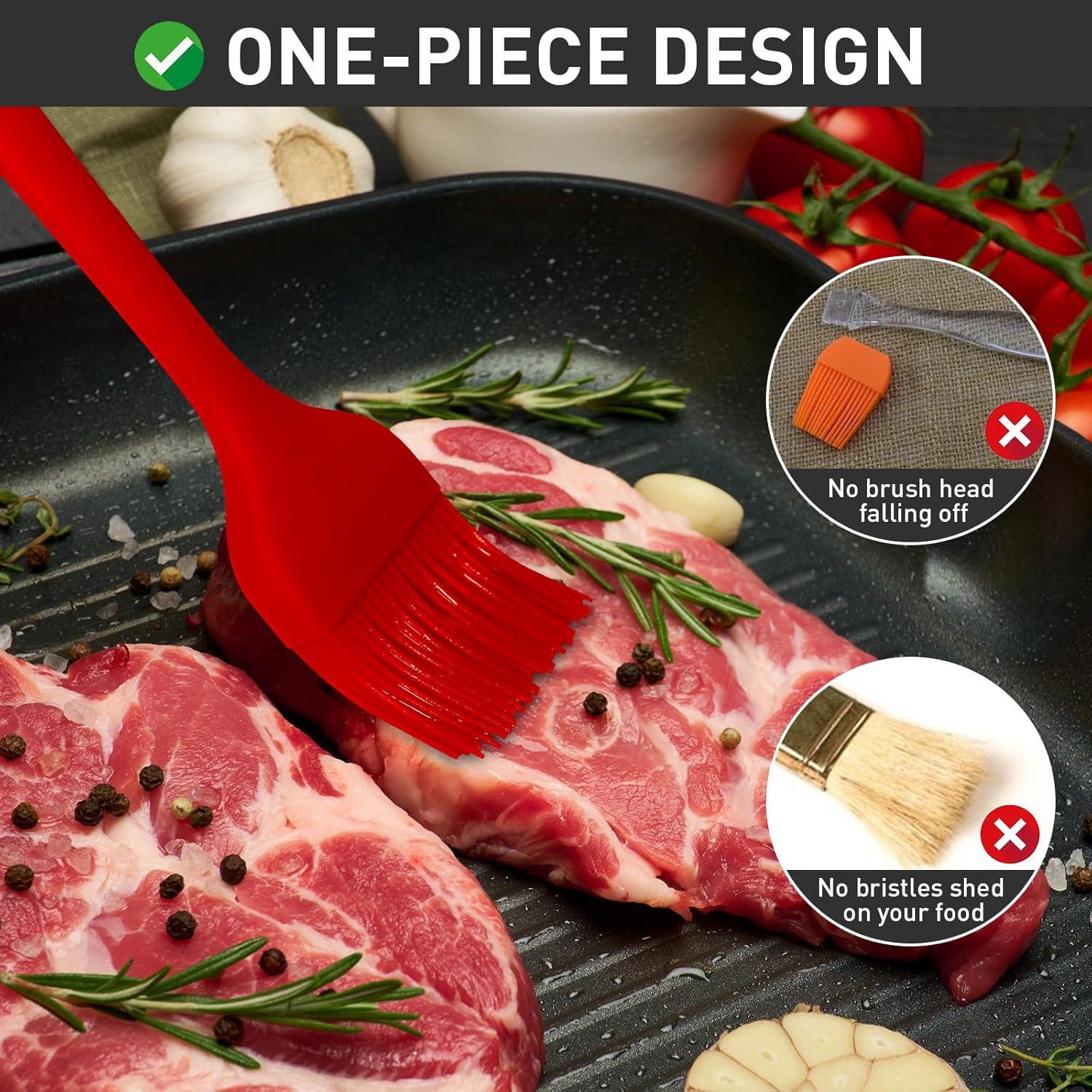 Brocha de Silicona Begonia 2 Piezas Resistente al Calor 26.5 cm