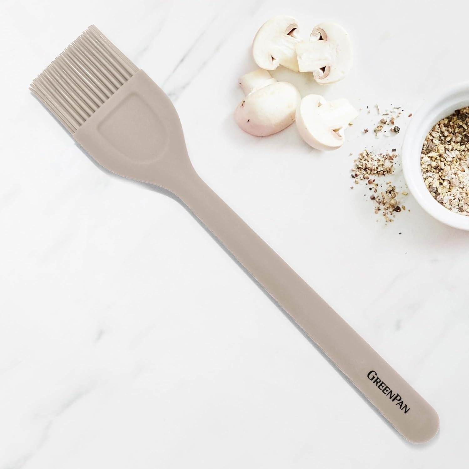 Brocha de Silicona GreenPan 22.86 cm Antideslizante Taupe