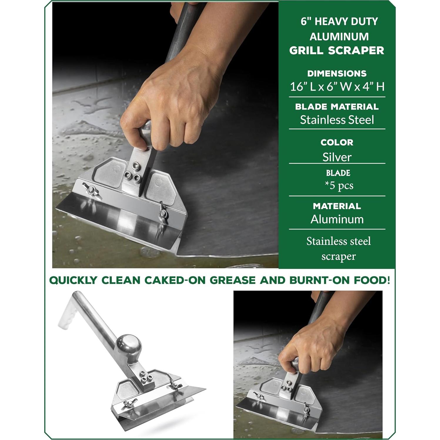 Raspador de Parrilla Huoyanshe con Cuchillas de Acero Inoxidable