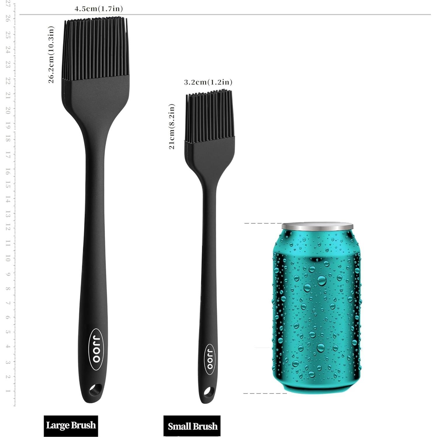 Juego de 2 Brochas de Silicona JJOO para Cocina - Resistente al Calor