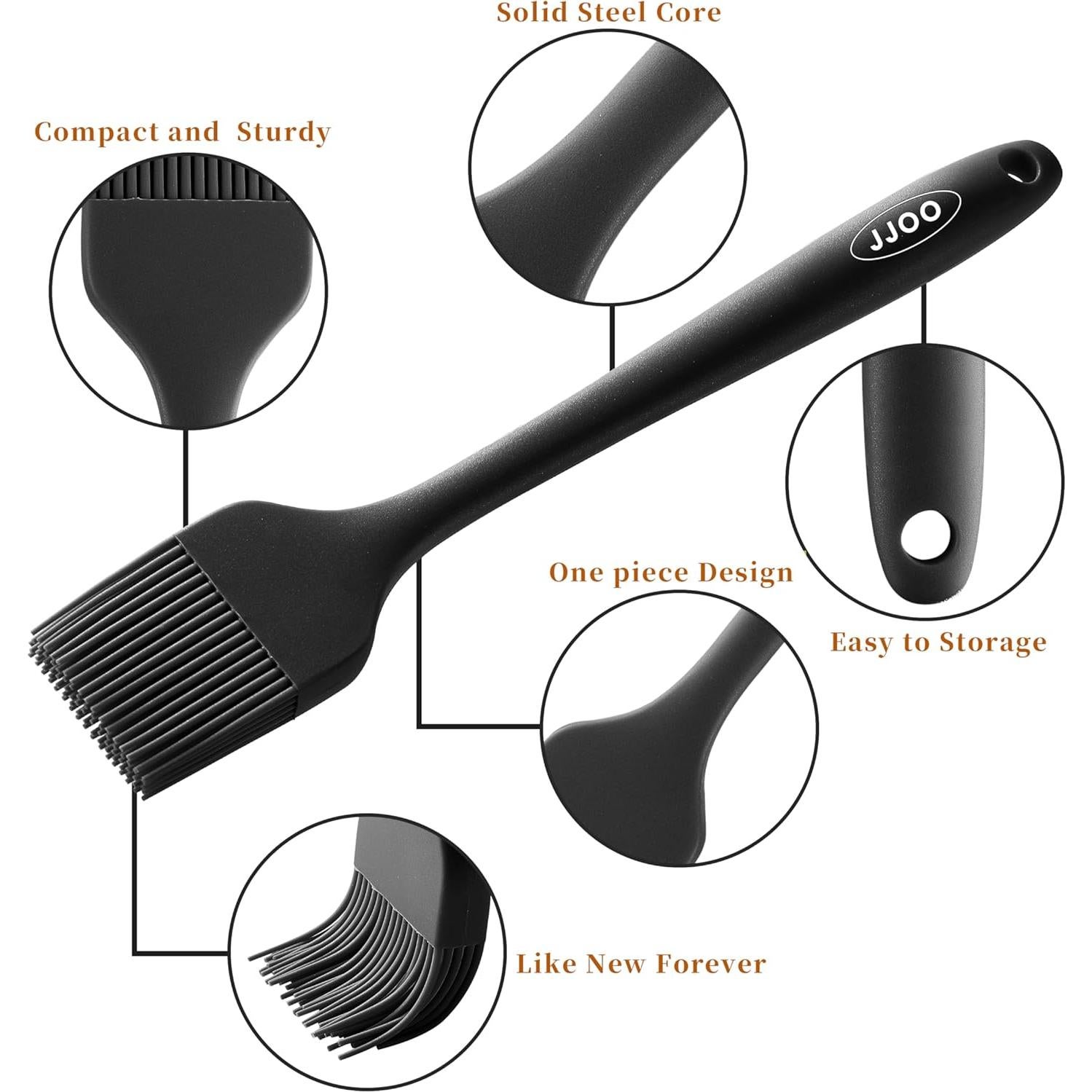 Juego de 2 Brochas de Silicona JJOO para Cocina - Resistente al Calor