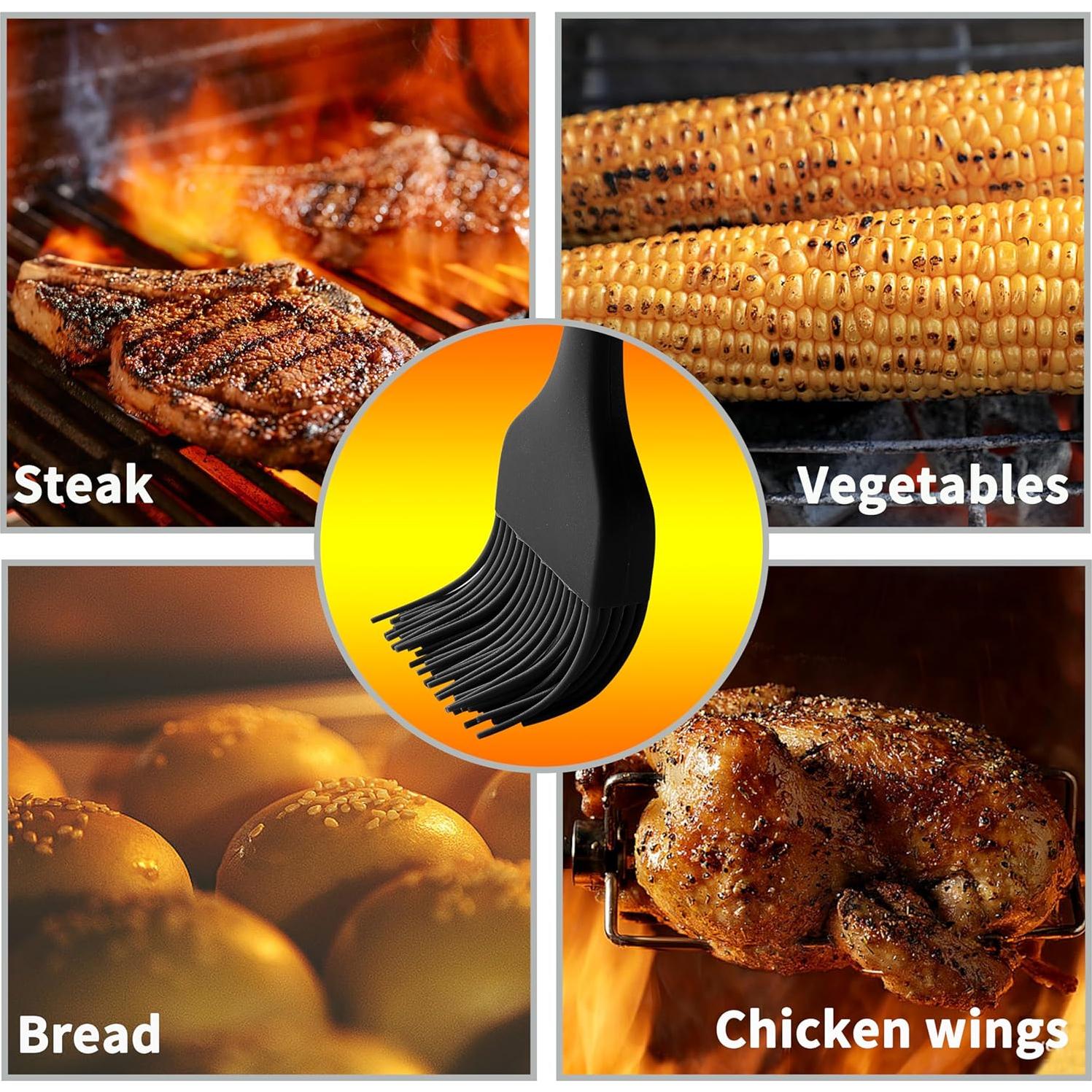 Juego de 2 Brochas de Silicona JJOO para Cocina - Resistente al Calor