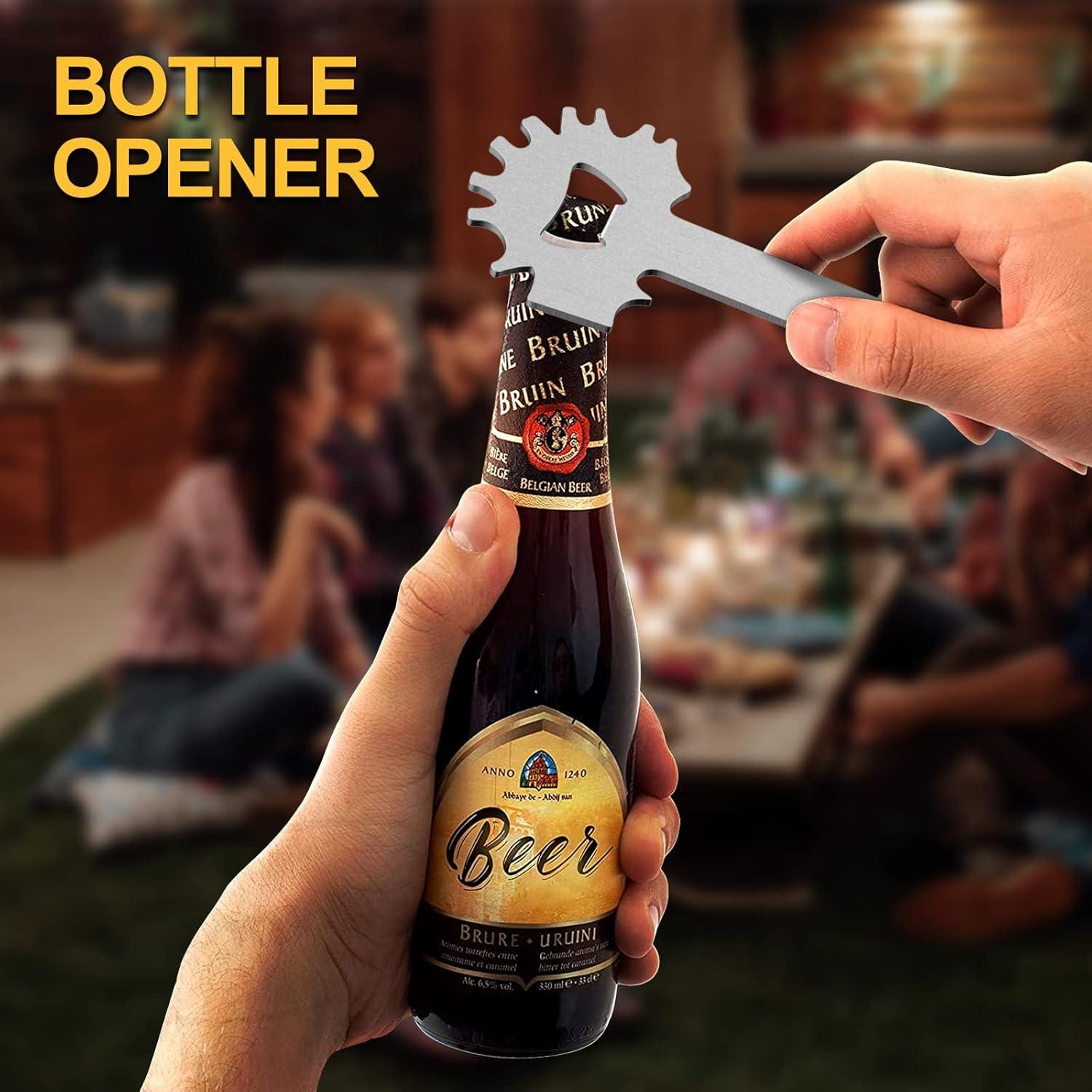 Raspador de BBQ XYK 10 en 1, Acero Inoxidable, Mango de Madera