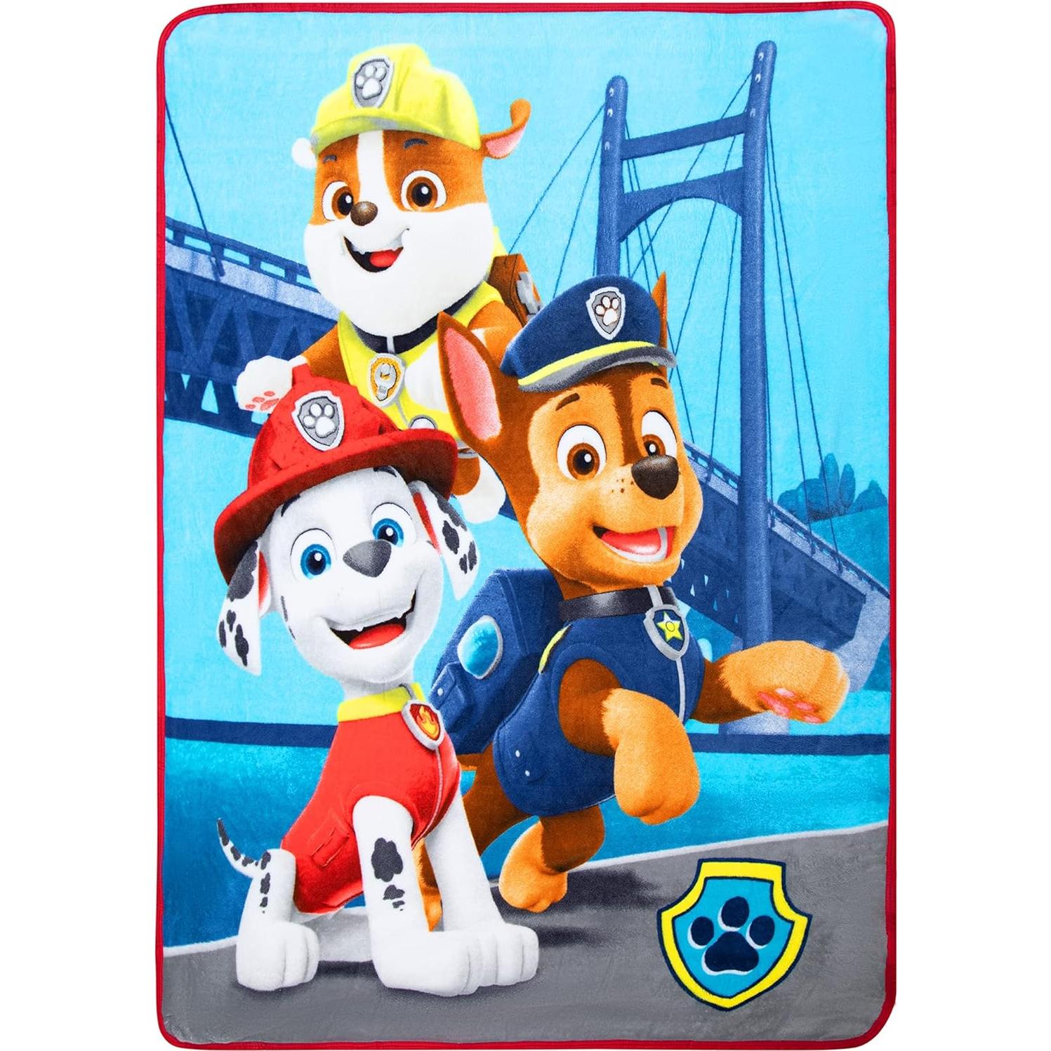 Manta Paw Patrol Franco Kids 116x152 cm Suave Micro Raschel