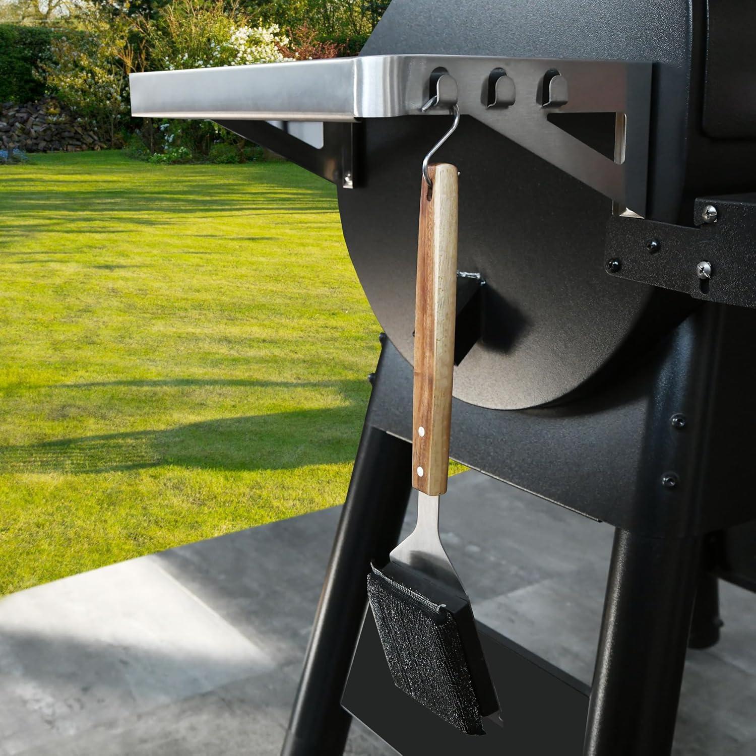 Cepillo y Raspador de Parrilla Rixordd - Sin Cerda, Mango Extendido