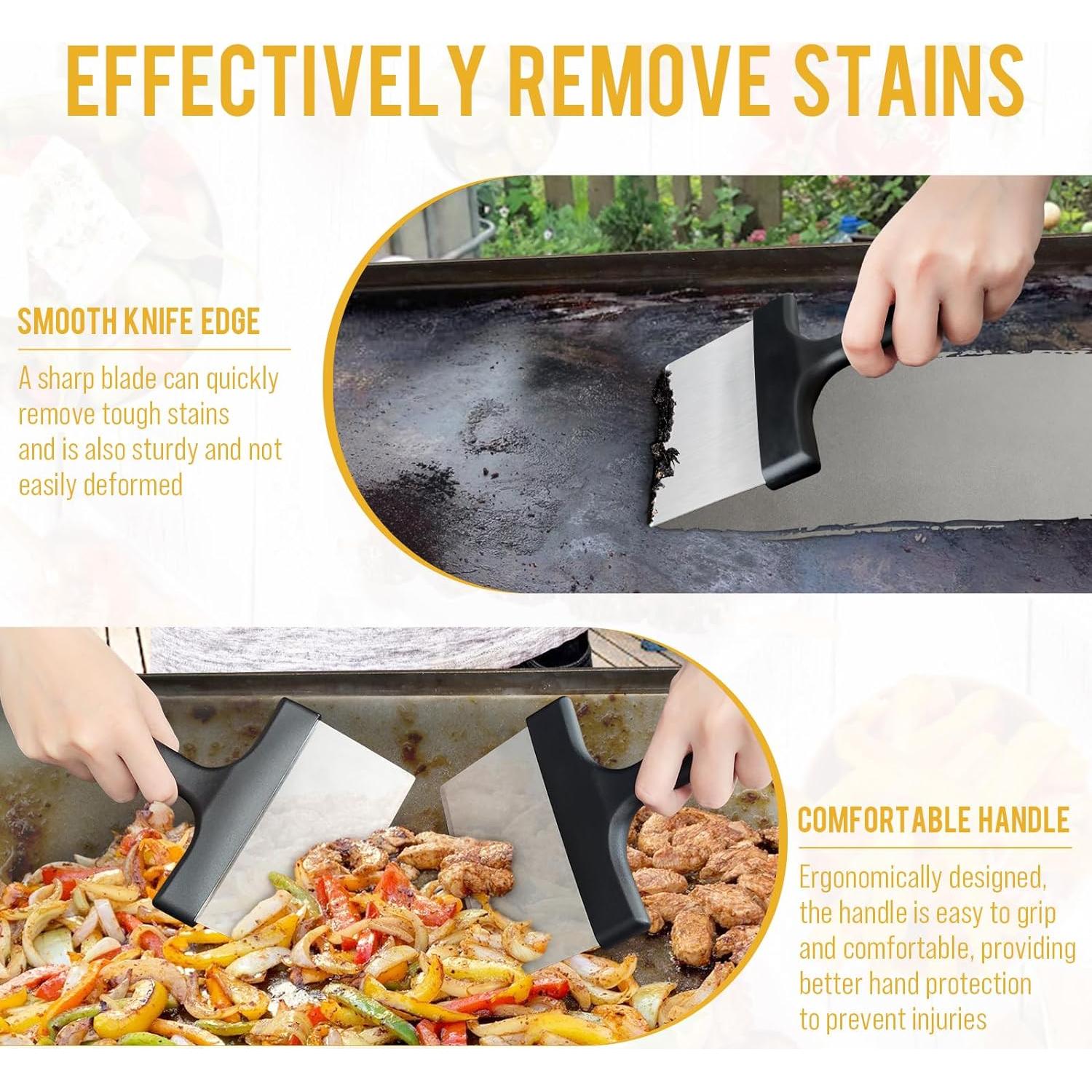 Raspador de Parrilla AWEASROY Acero Inoxidable 12.7 cm