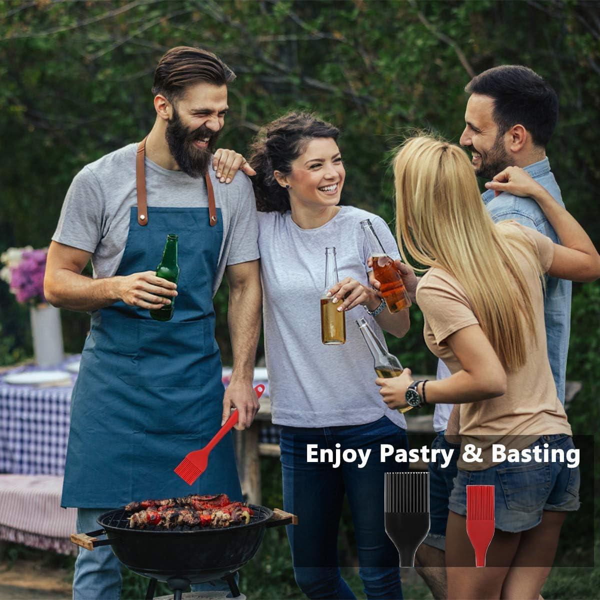 Juego de Brochas de Silicona Hhyn 2 Piezas Resistente al Calor