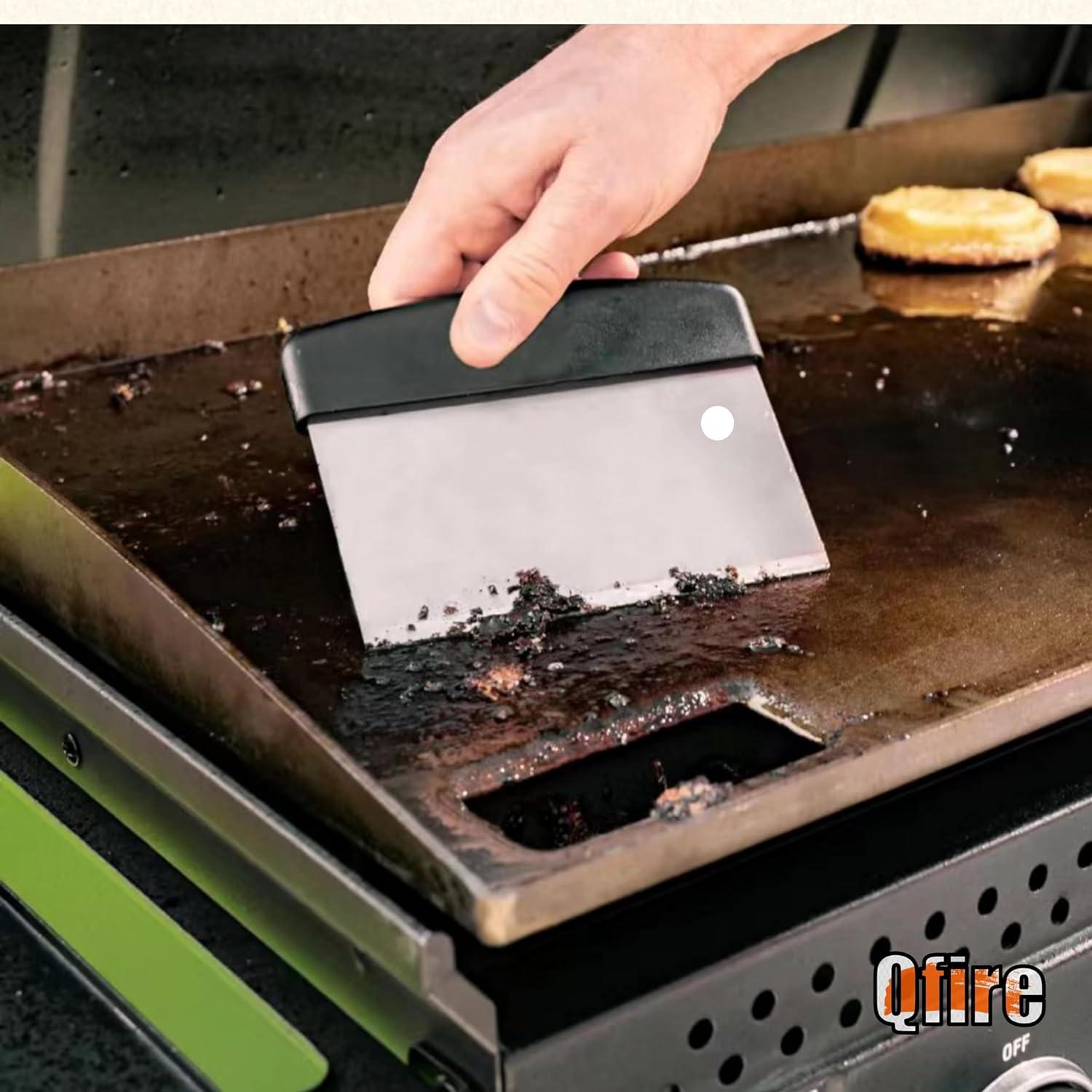 Raspador de Plancha Qfire GS-01 Acero Inoxidable 15.24 cm