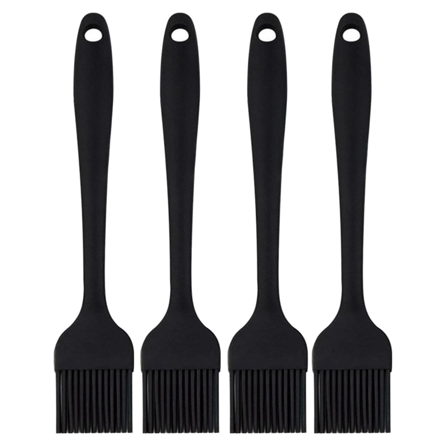 Brochas de Silicona NXRACSH para Cocinar - 4 Piezas Negras