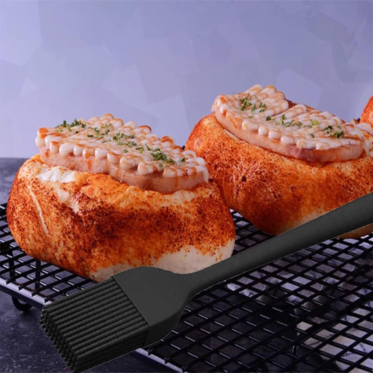 Brochas de Silicona NXRACSH para Cocinar - 4 Piezas Negras