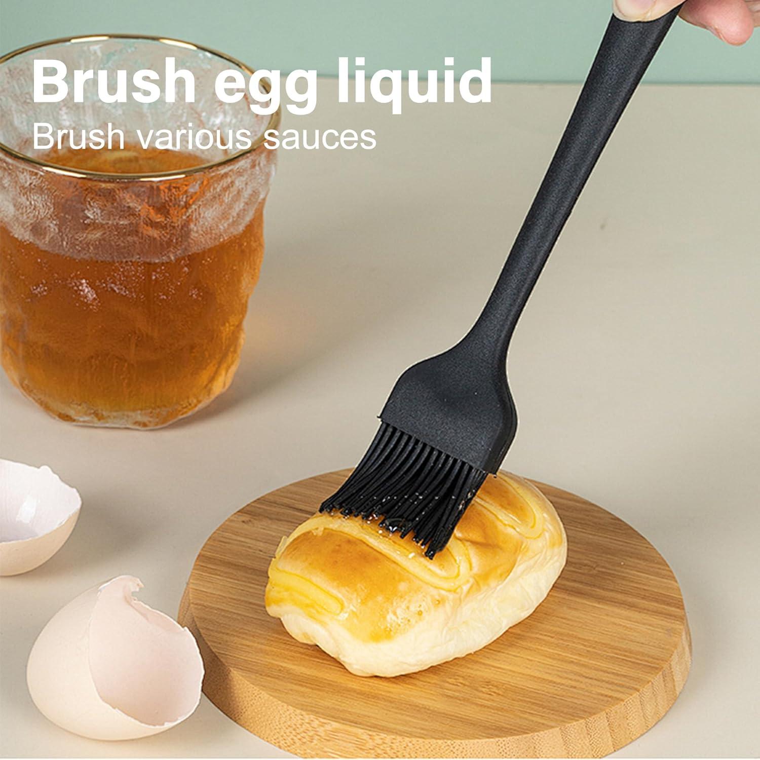 Brocha de Silicona Negra Oleaf para Cocina y Pastelería 24.5cm