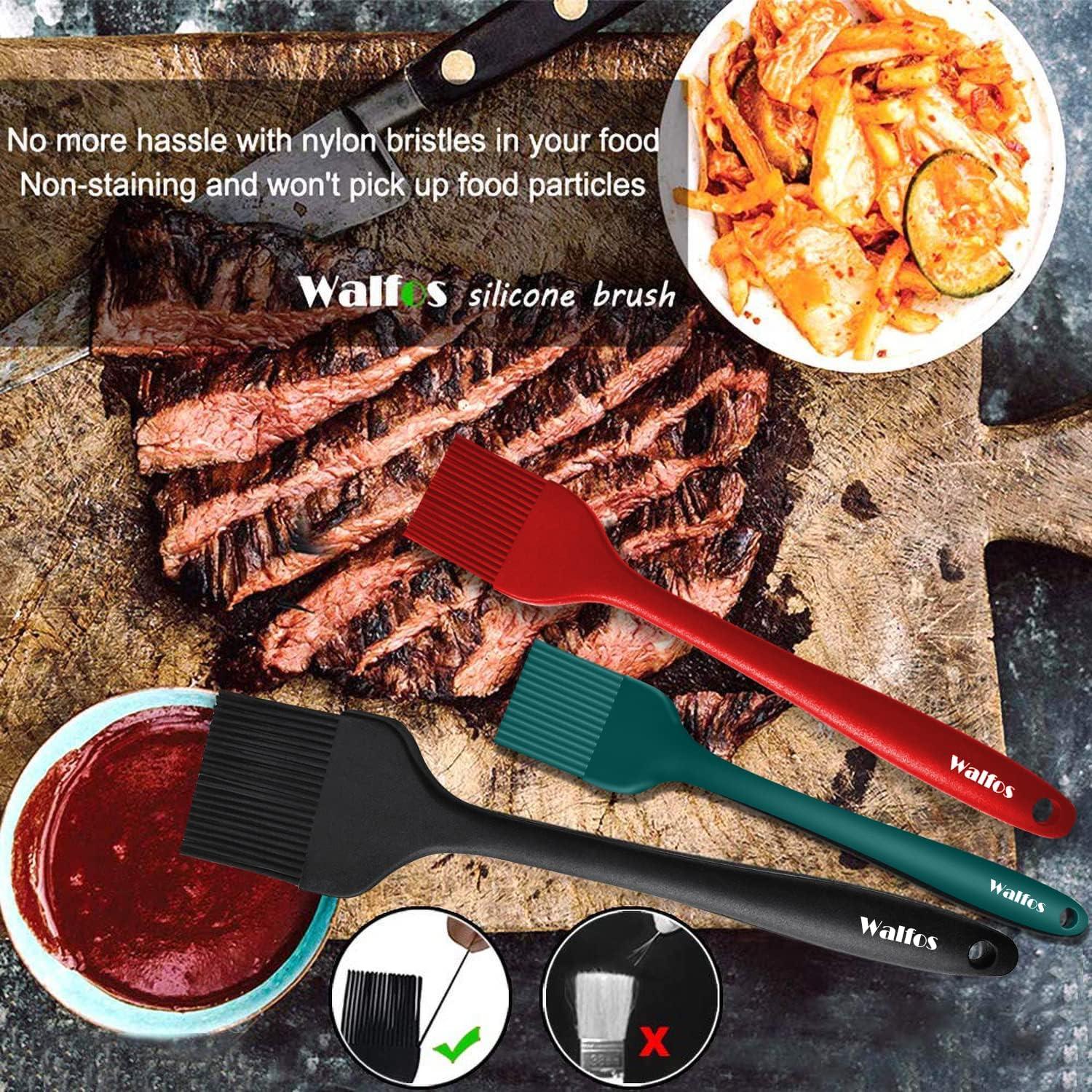 Set de Brochas de Pastelería Walfos 3 Tamaños Silicona