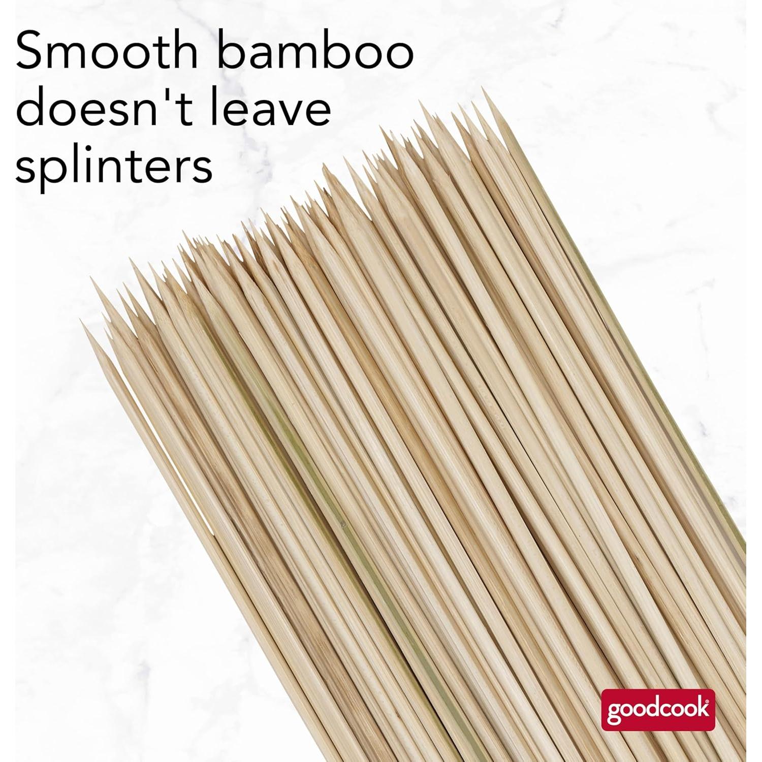 Pinchos de Bambú GoodCook 30 cm - 100 Unidades para Asar