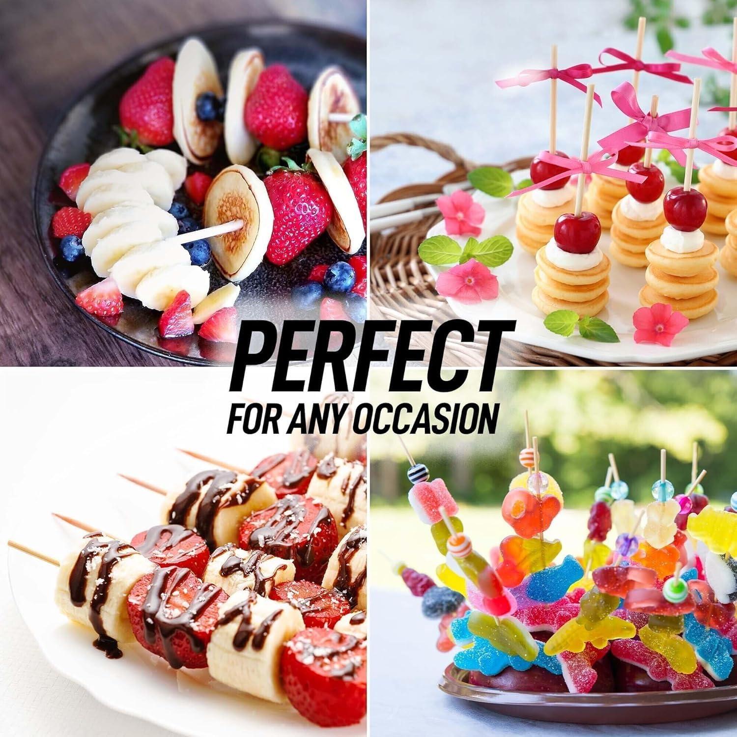 Palitos de Bambú Zulay Kitchen 100 Unidades 15.24 cm BBQ