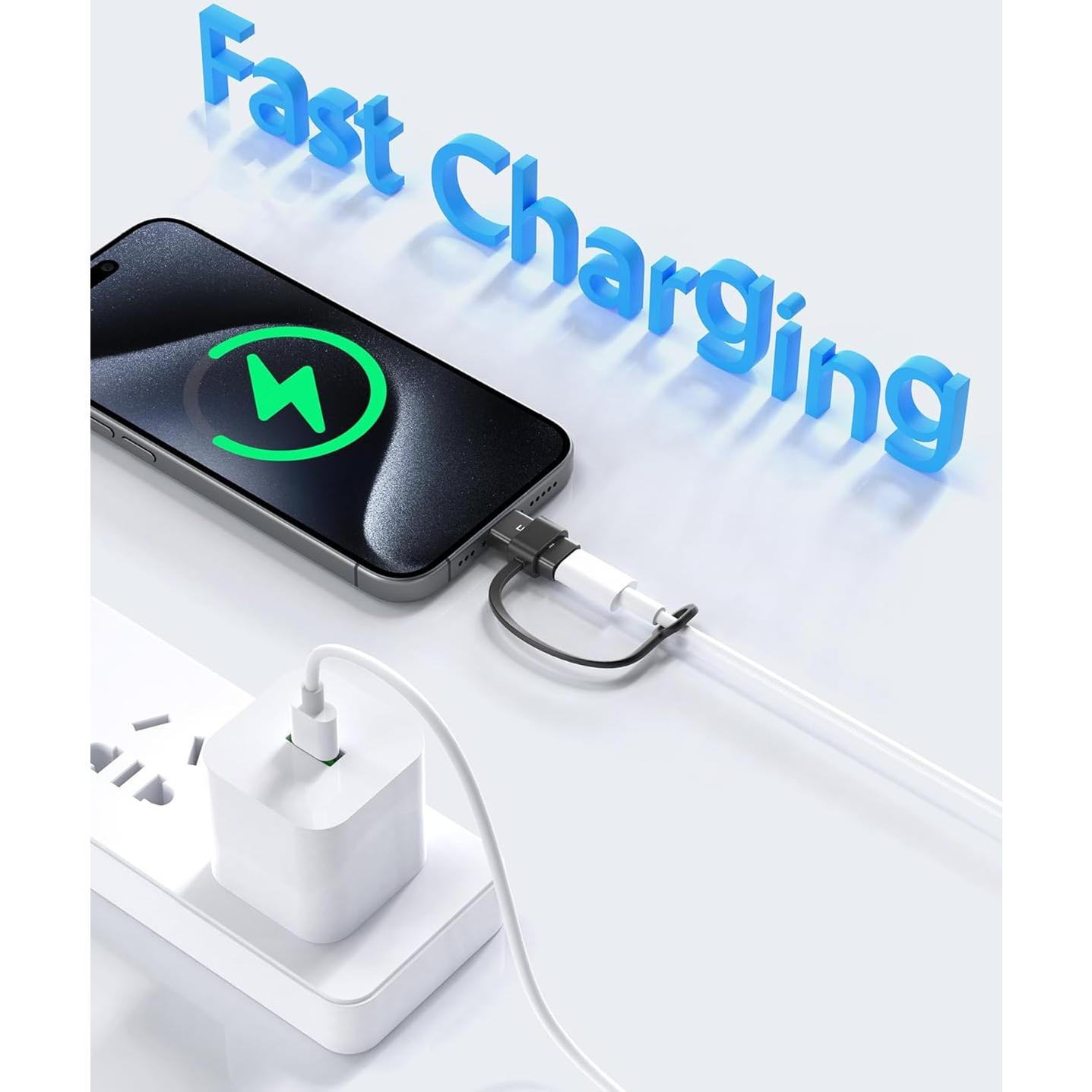 Adaptador USB-C a Lightning Lertosen 27W - Paquete de 4