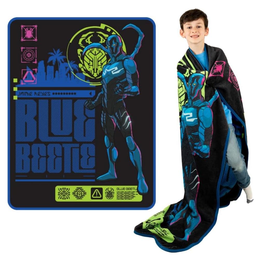 Manta Infantil Franco Blue Beetle 116x152 cm Suave