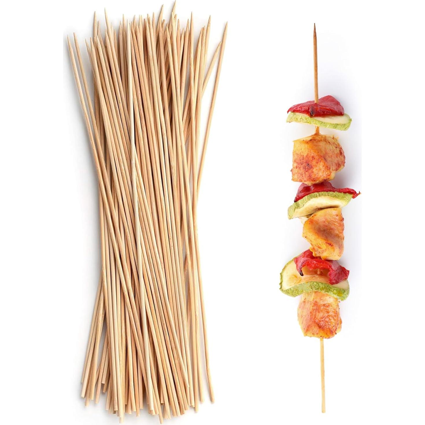 Palitos de Bambú DecorRack 10" Natural - 100 Unidades para BBQ