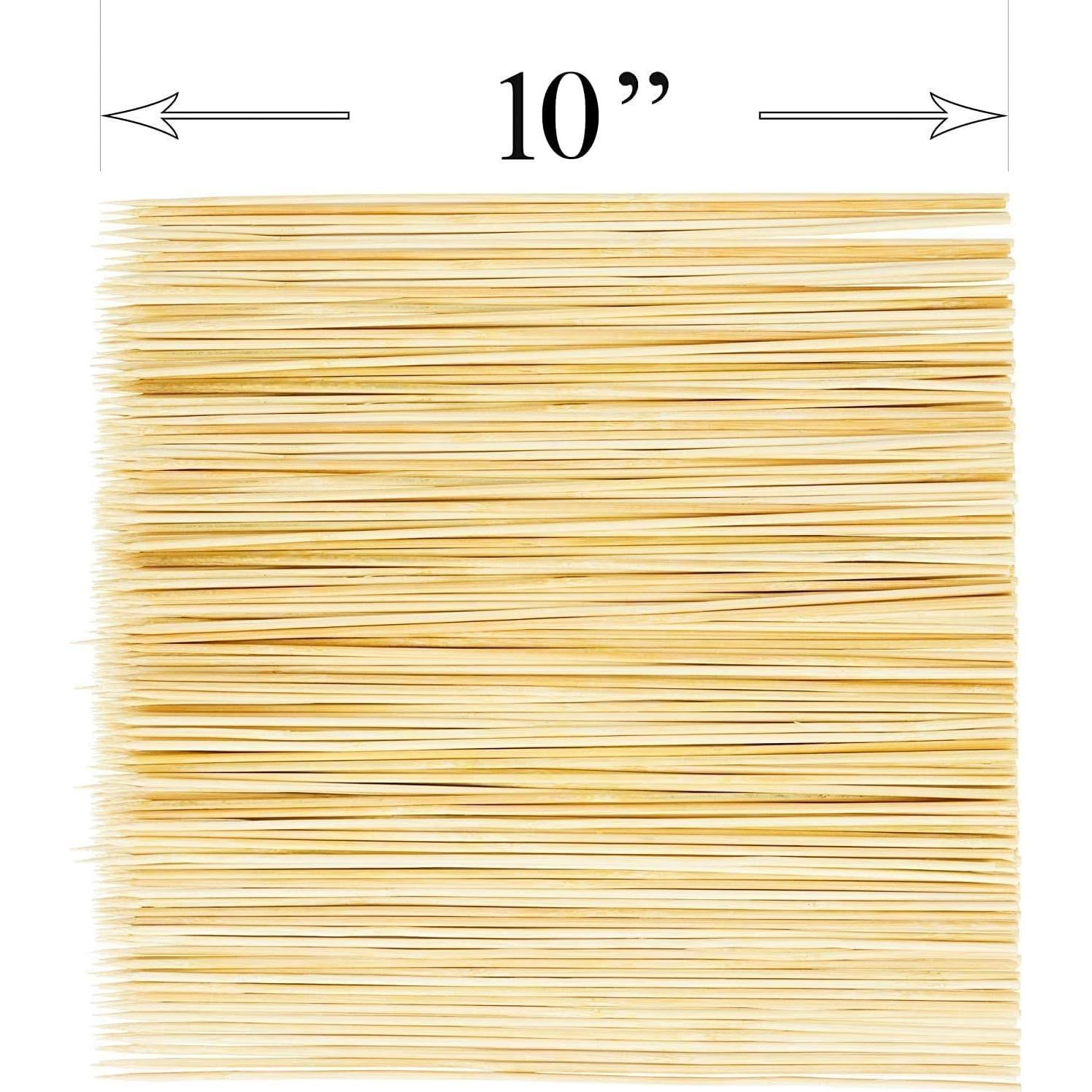 Palitos de Bambú DecorRack 10" Natural - 100 Unidades para BBQ