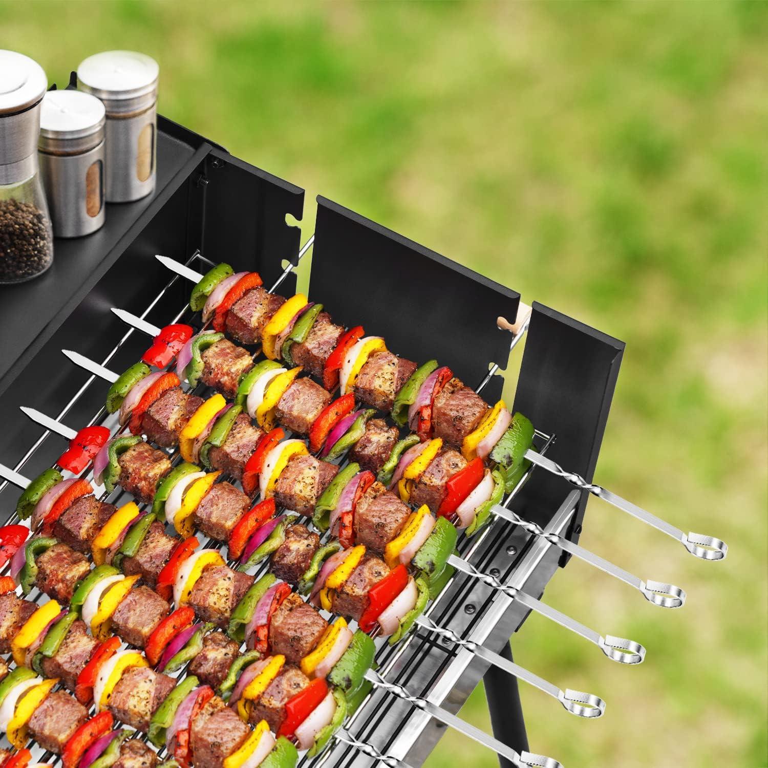 Pinchos de Kabob JY COOKMENT 35.56 cm Acero Inoxidable Set 12