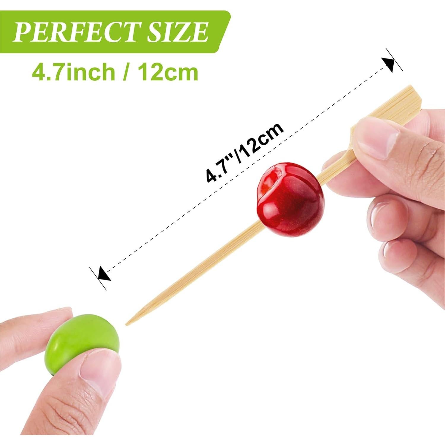 300 Palillos de Bambú FATLODA 11.94 cm para Aperitivos