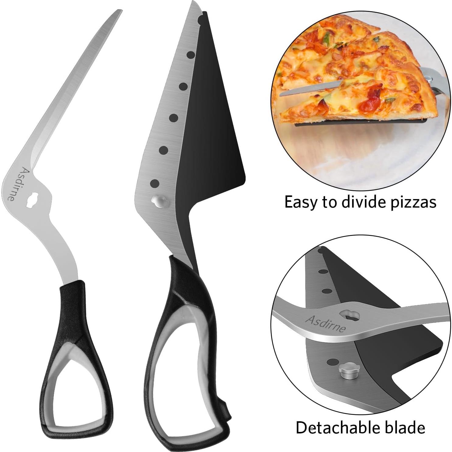Tijeras para Pizza Asdirne 27cm Acero Inoxidable Afiladas